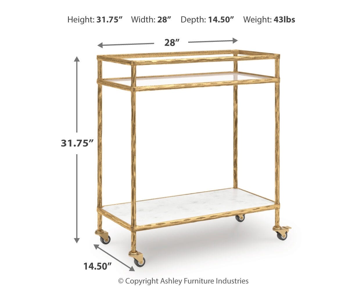 Plattfield Bar Cart