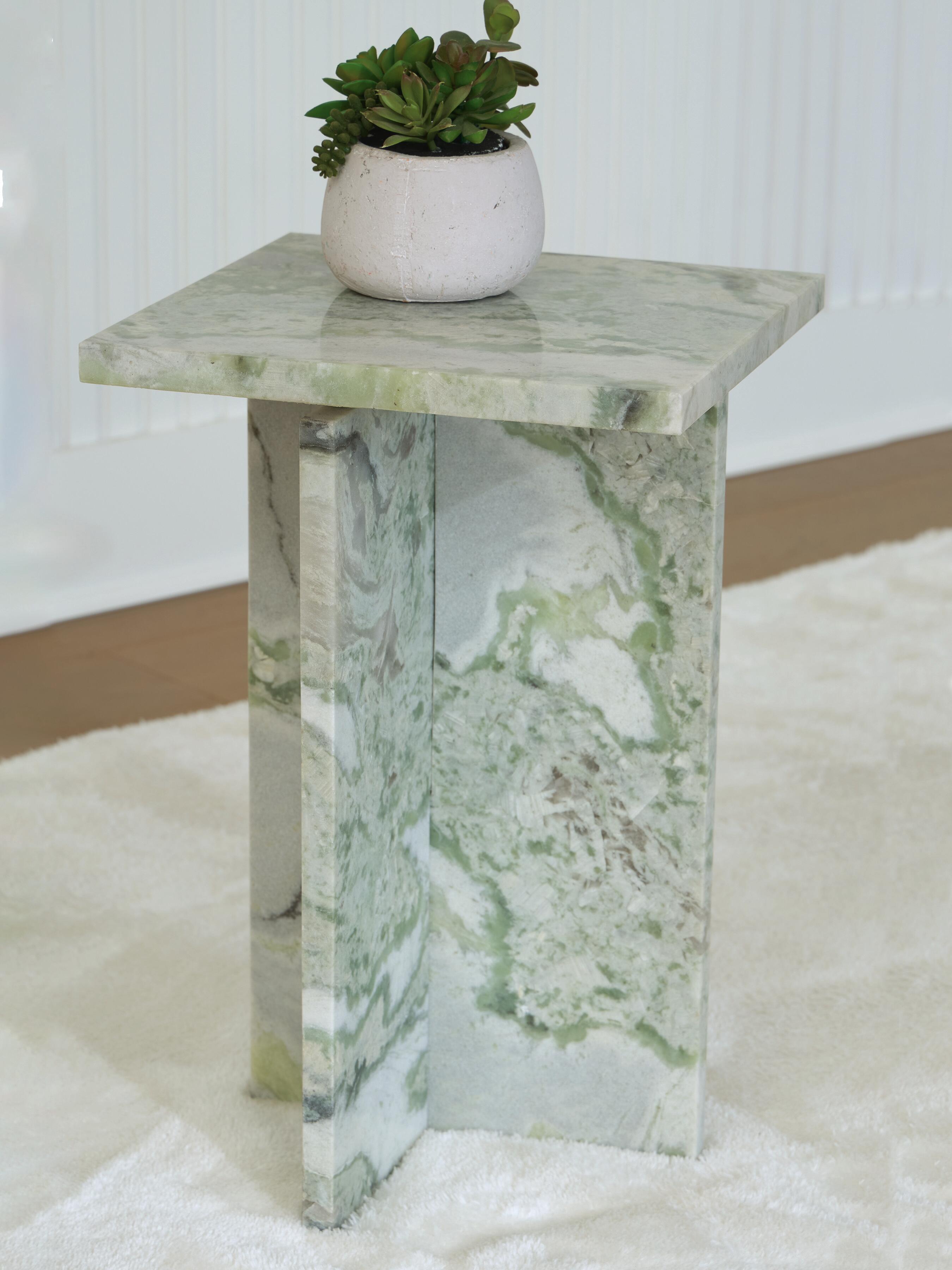 Dar Furniture - Ashley Furniture - Deaconwell Accent Table - Accent Table / White/Green - A4000648