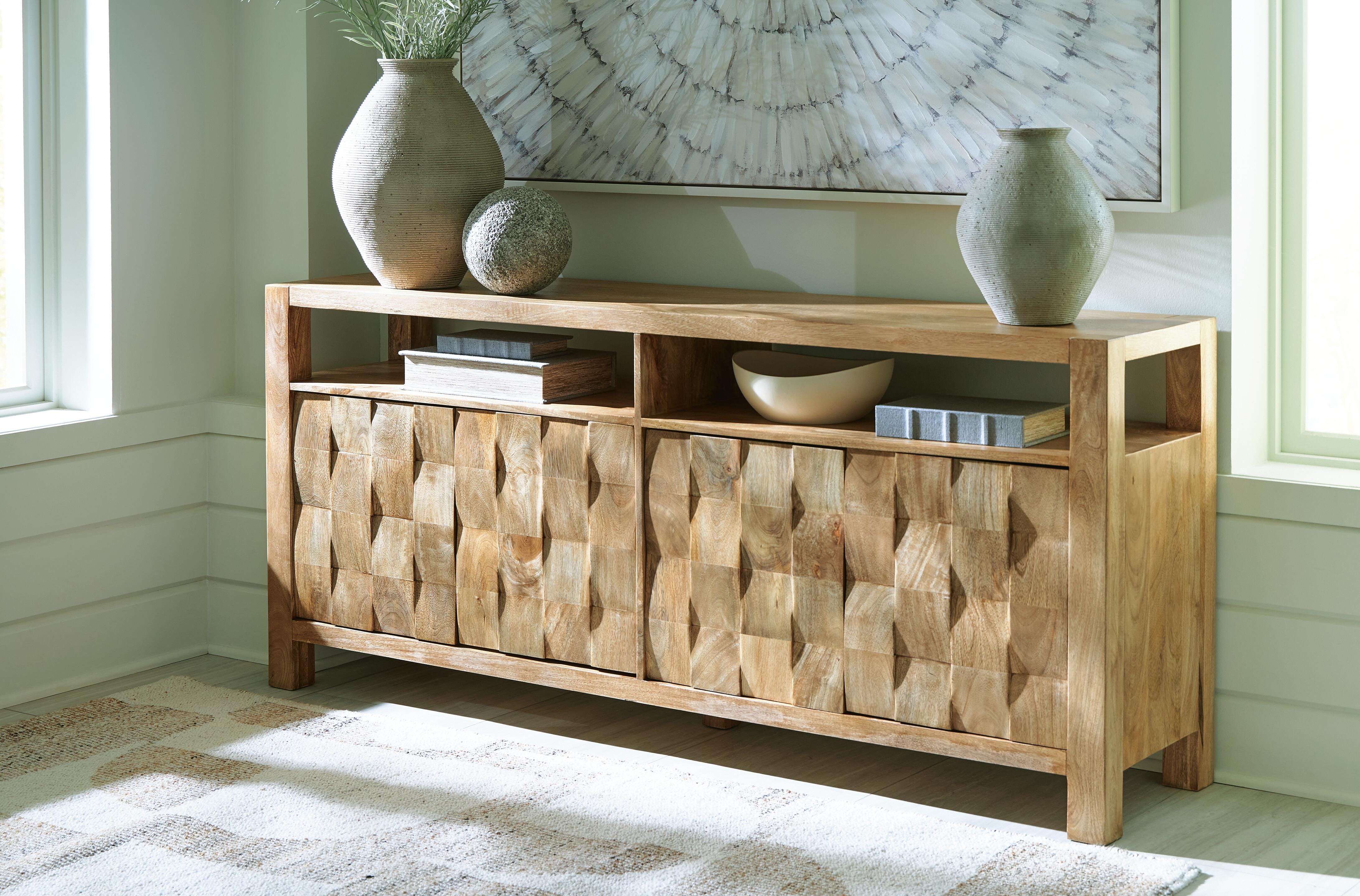 Dar Furniture - Ashley Furniture - Hudwick Accent Cabinet - Accent Cabinet / Natural Brown - A4000672