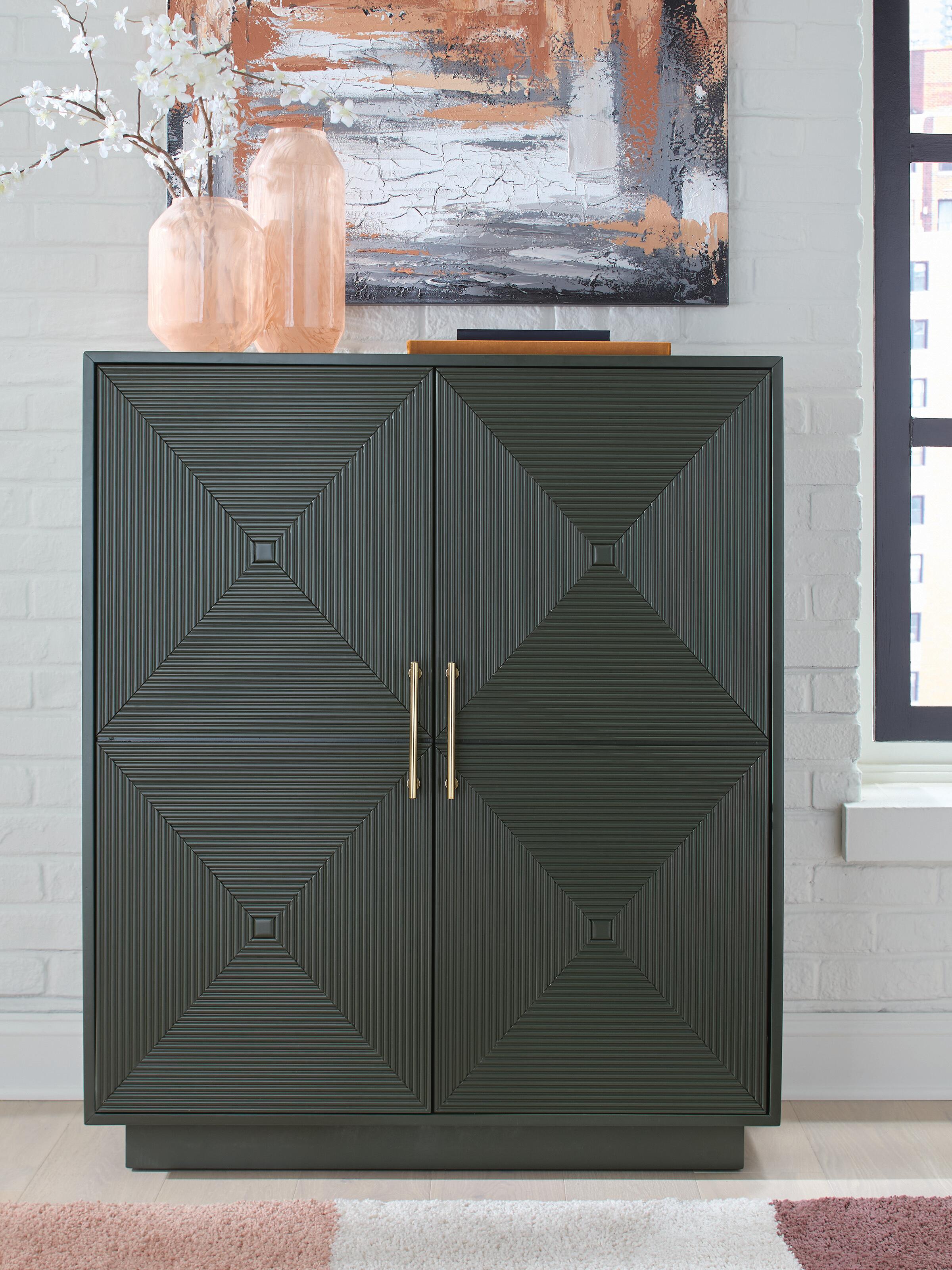 Dar Furniture - Ashley Furniture - Geirwood Accent Cabinet - Accent Cabinet / Dark Green - A4000676
