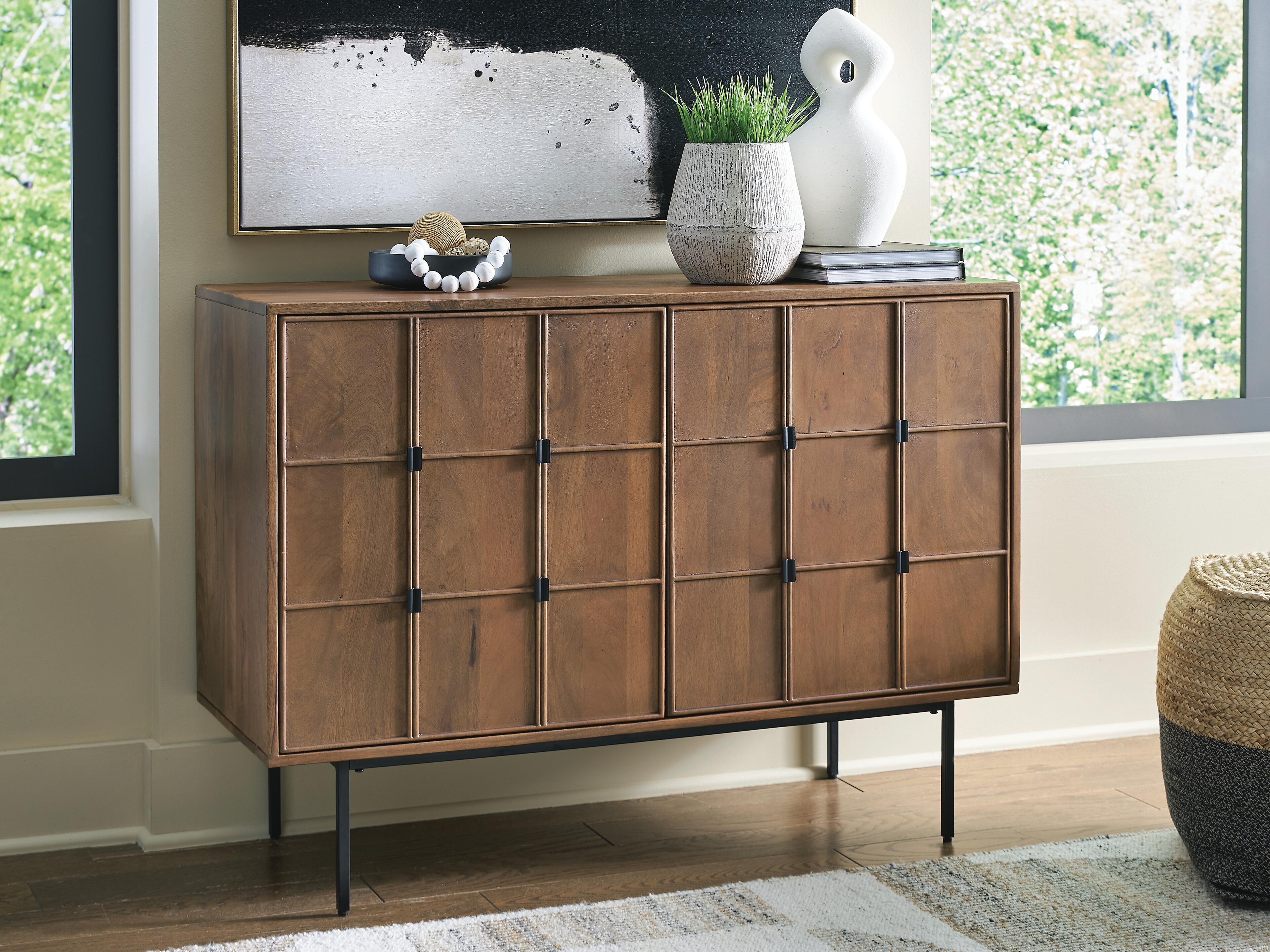 Dar Furniture - Ashley Furniture - Juddins Accent Cabinet - Accent Cabinet / Brown - A4000692