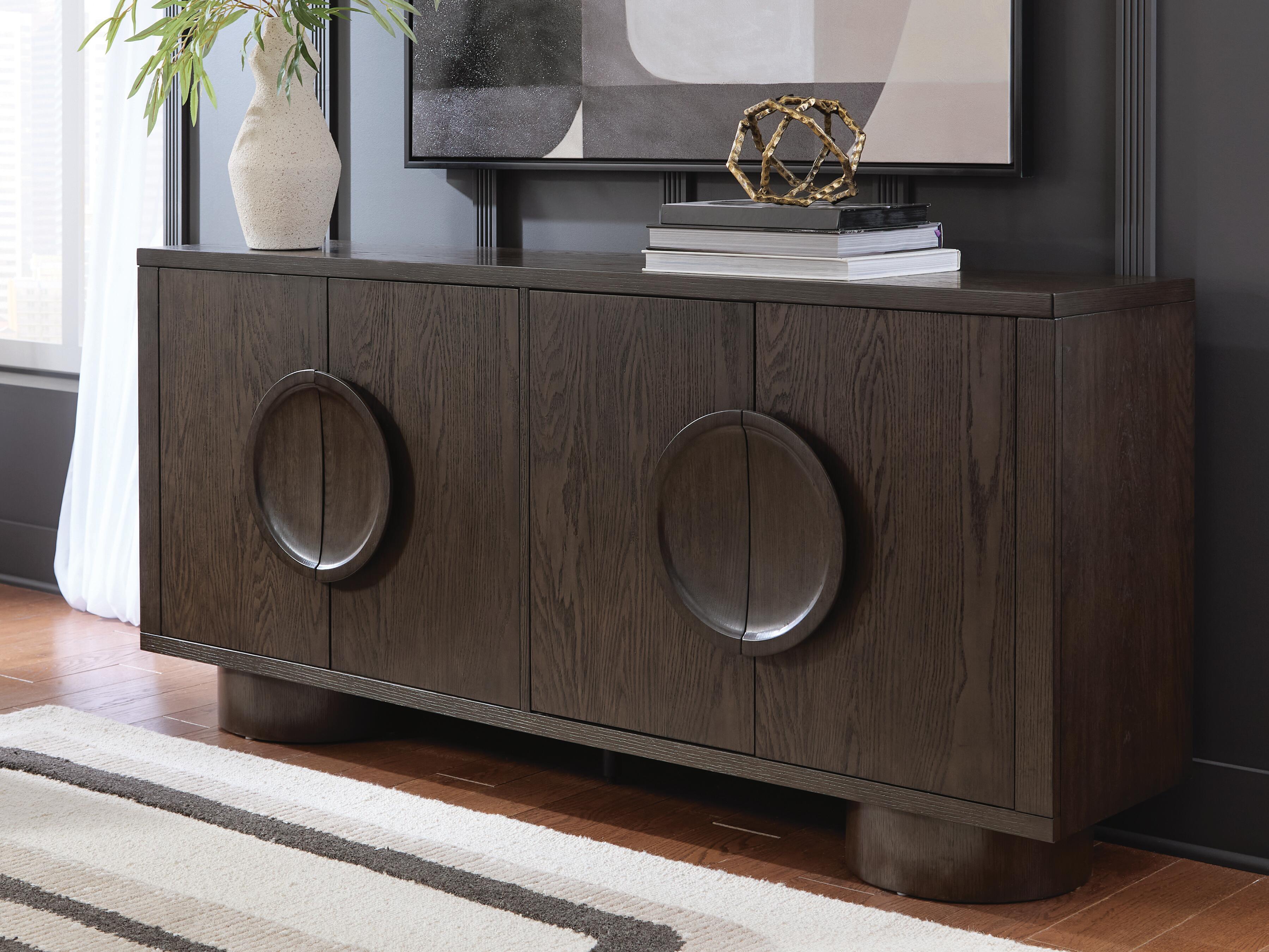 Dar Furniture - Ashley Furniture - Veeda Accent Cabinet - Accent Cabinet / Dark Brown - A4000703