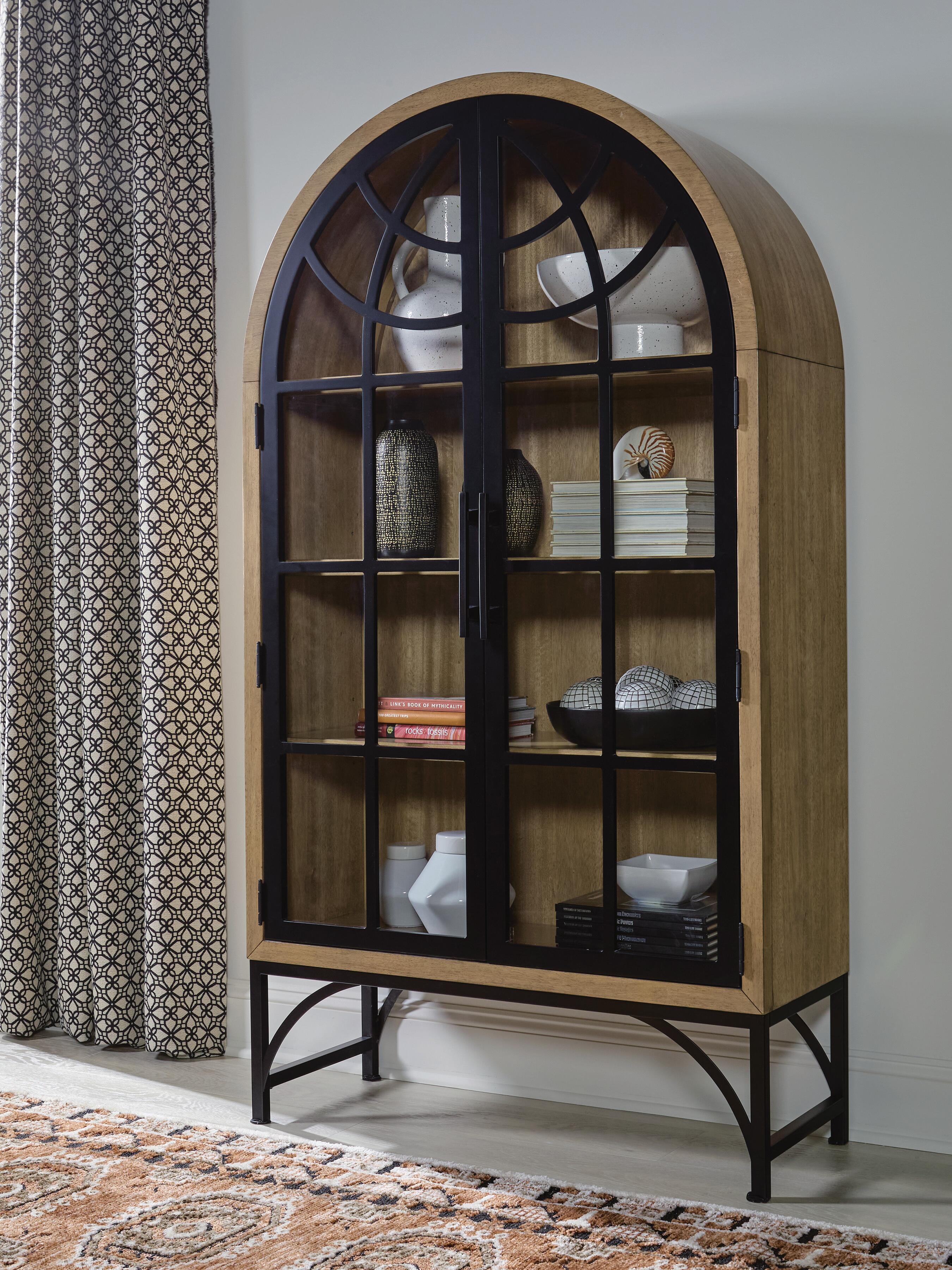 Dar Furniture - Ashley Furniture - Gwenwich Accent Cabinet - Accent Cabinet / Natural/Black - A4000704