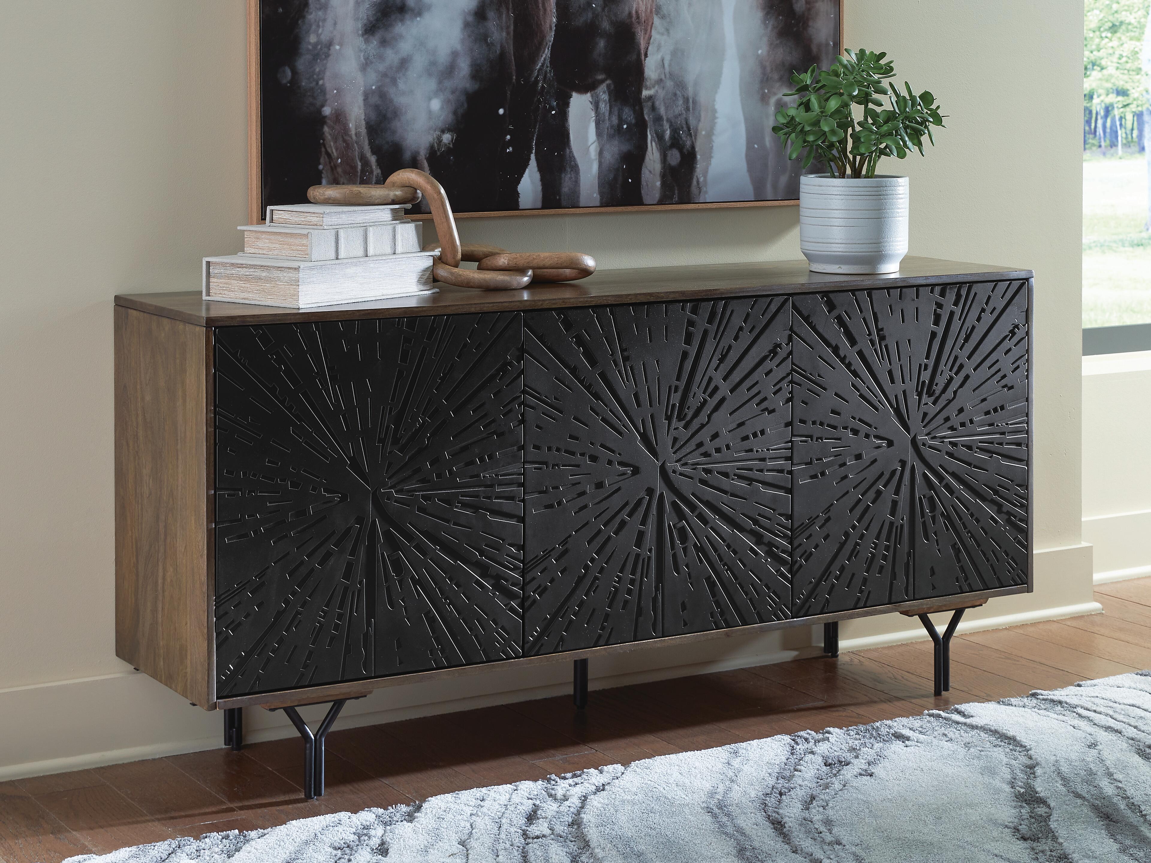 Dar Furniture - Ashley Furniture - Lavinmont Accent Cabinet - Accent Cabinet / Multi Brown - A4000710