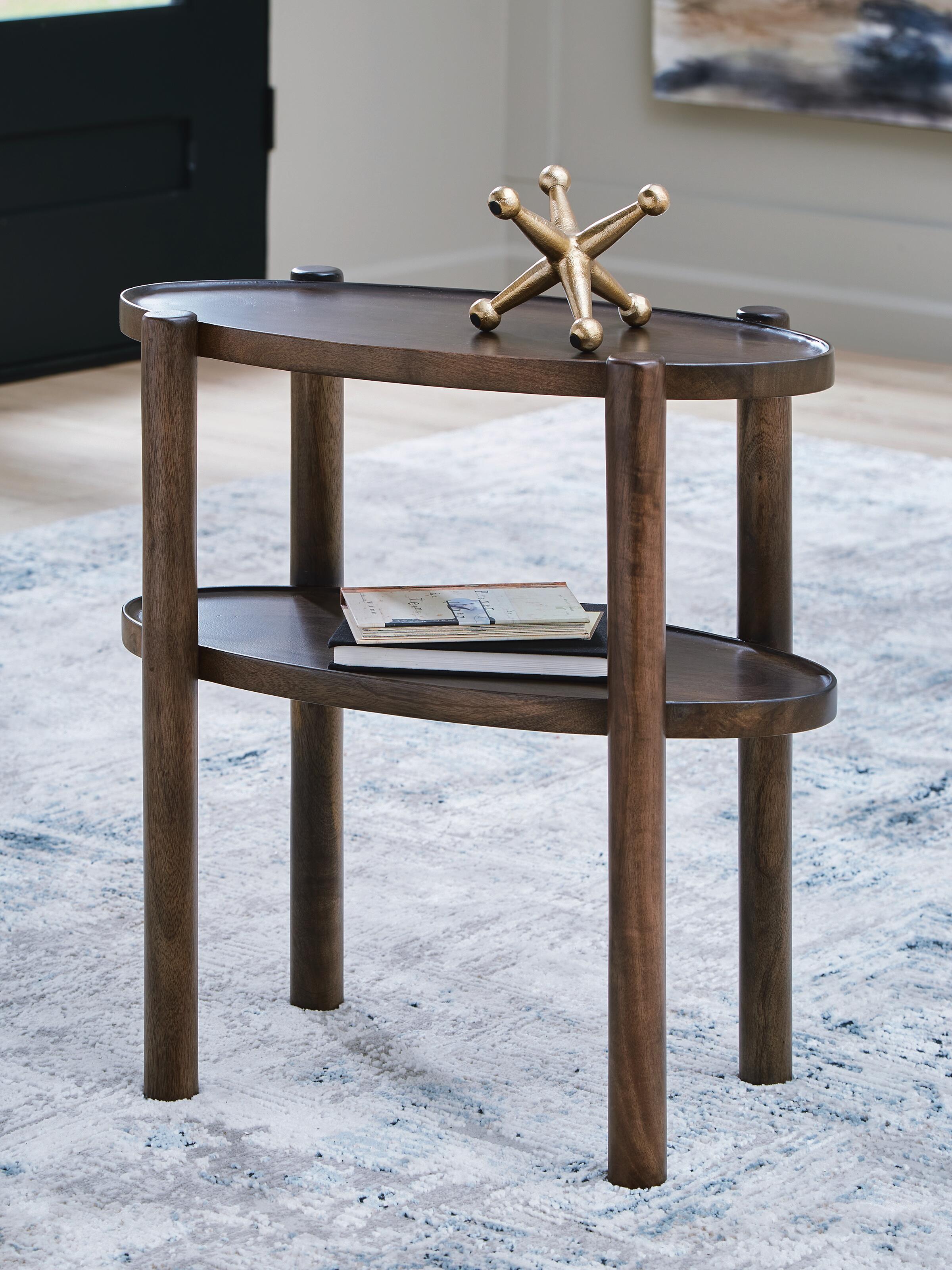 Dar Furniture - Ashley Furniture - Wiattbury Accent Table - Accent Table / Gray Brown - A4000714