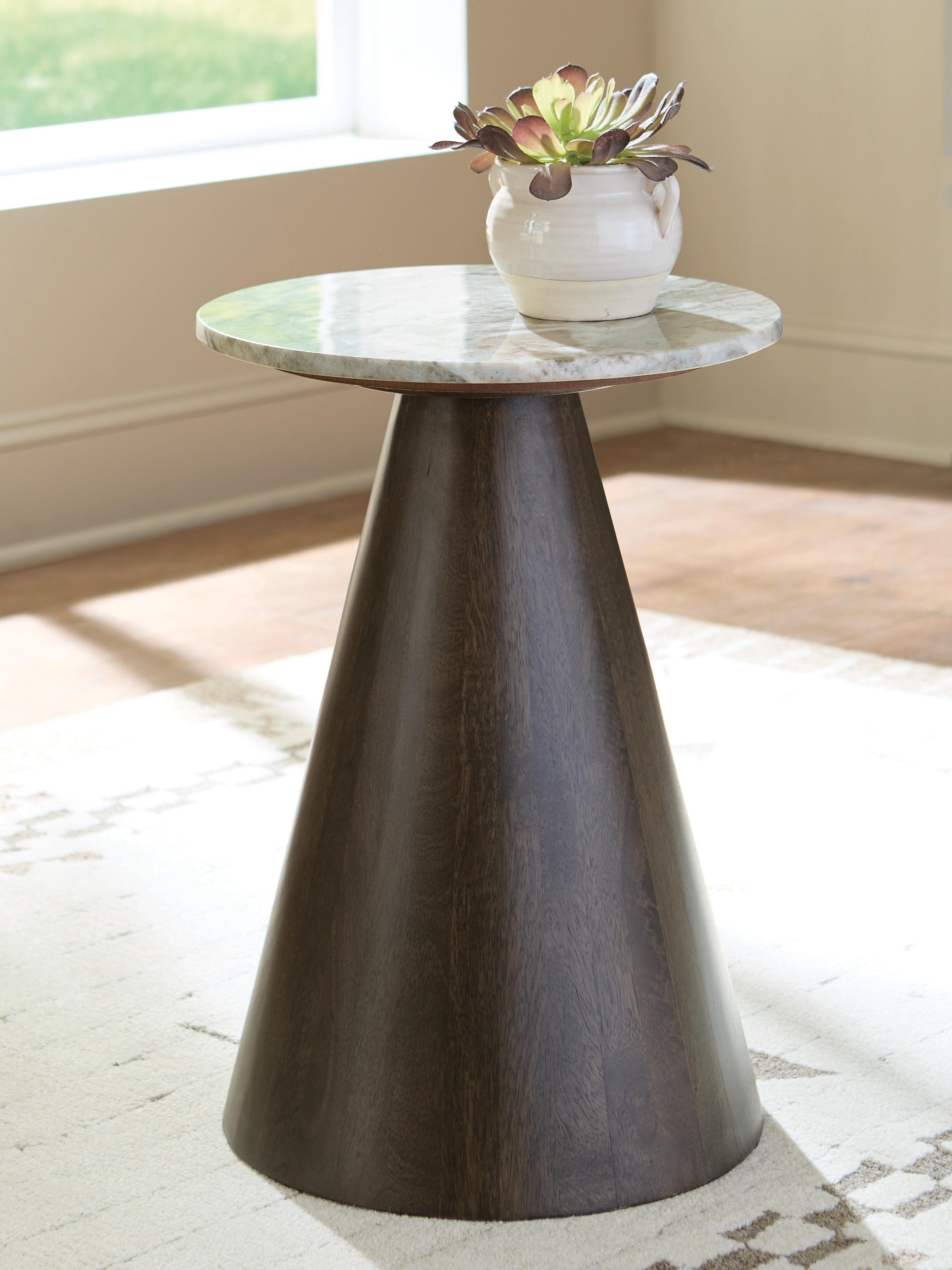 Dar Furniture - Ashley Furniture - Waltnor Accent Table - Accent Table / Gray/White/Brown - A4000720