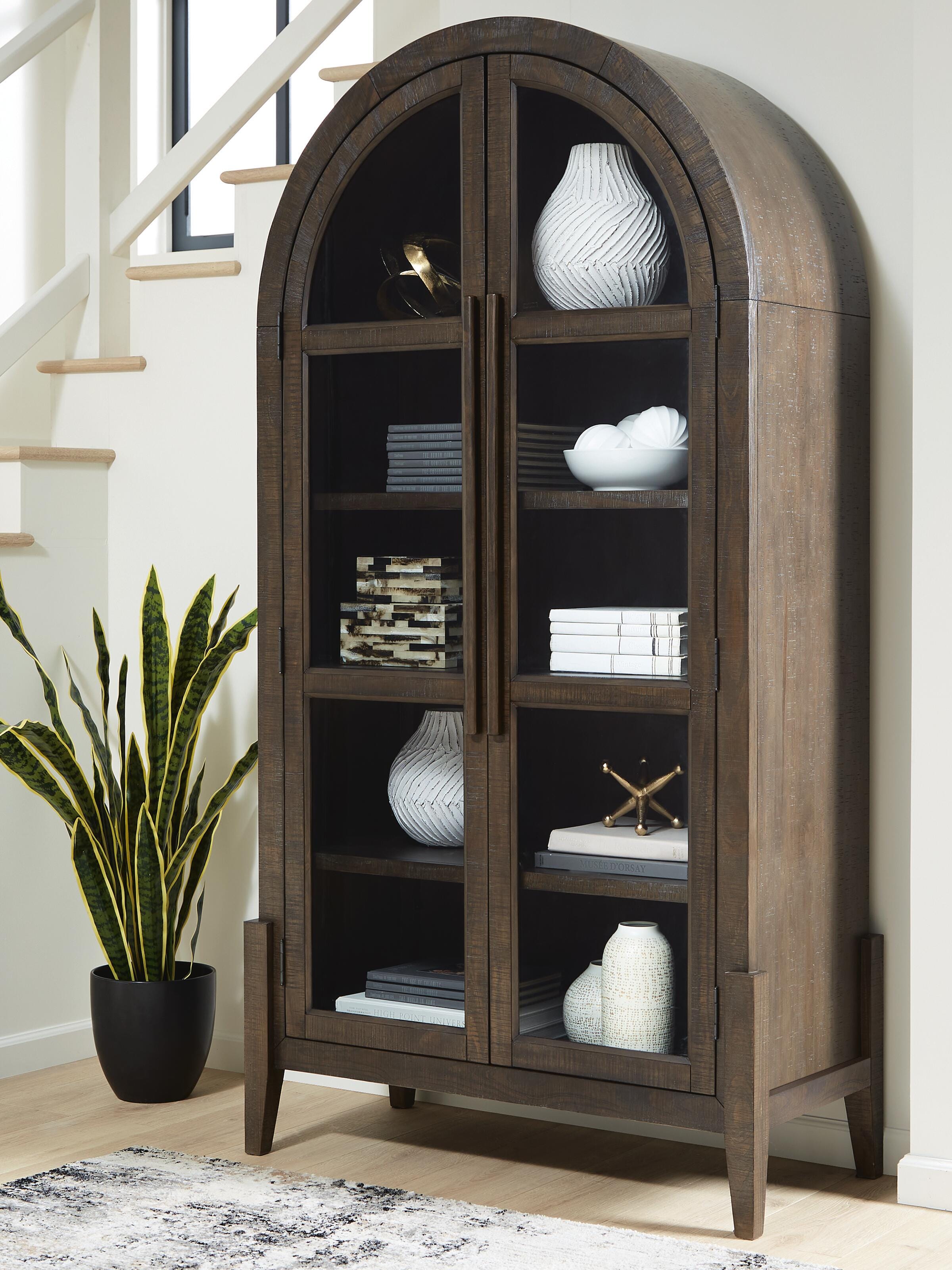 Dar Furniture - Ashley Furniture - Benhall Accent Cabinet - Accent Cabinet / Dark Brown - A4000727