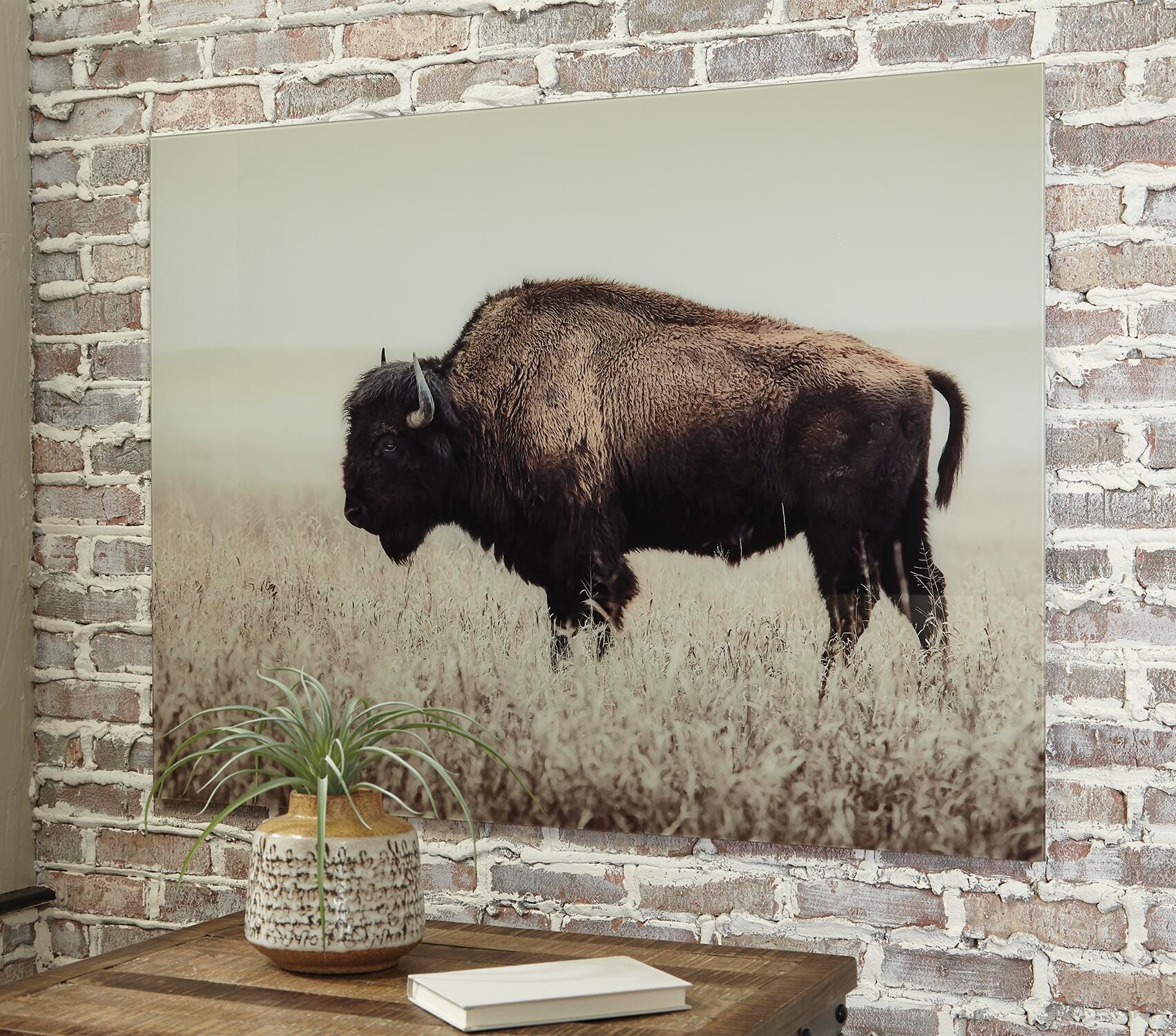 Dar Furniture - Ashley Furniture - Brutus Wall Art - Wall Art / Sepia - A8000289