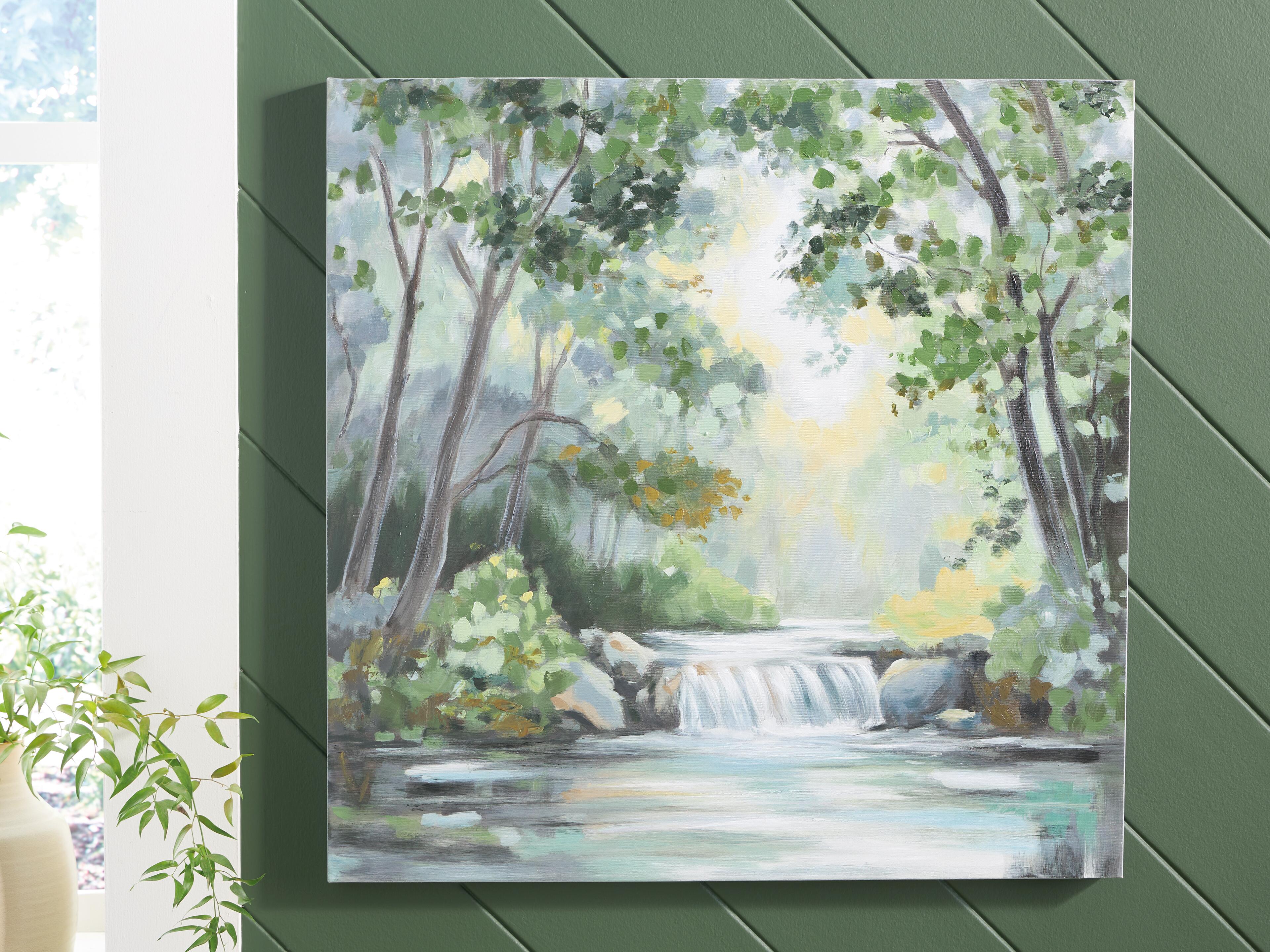 Dar Furniture - Ashley Furniture - Evermaddick Wall Art - Wall Art / Green/Gray/White - A8000455