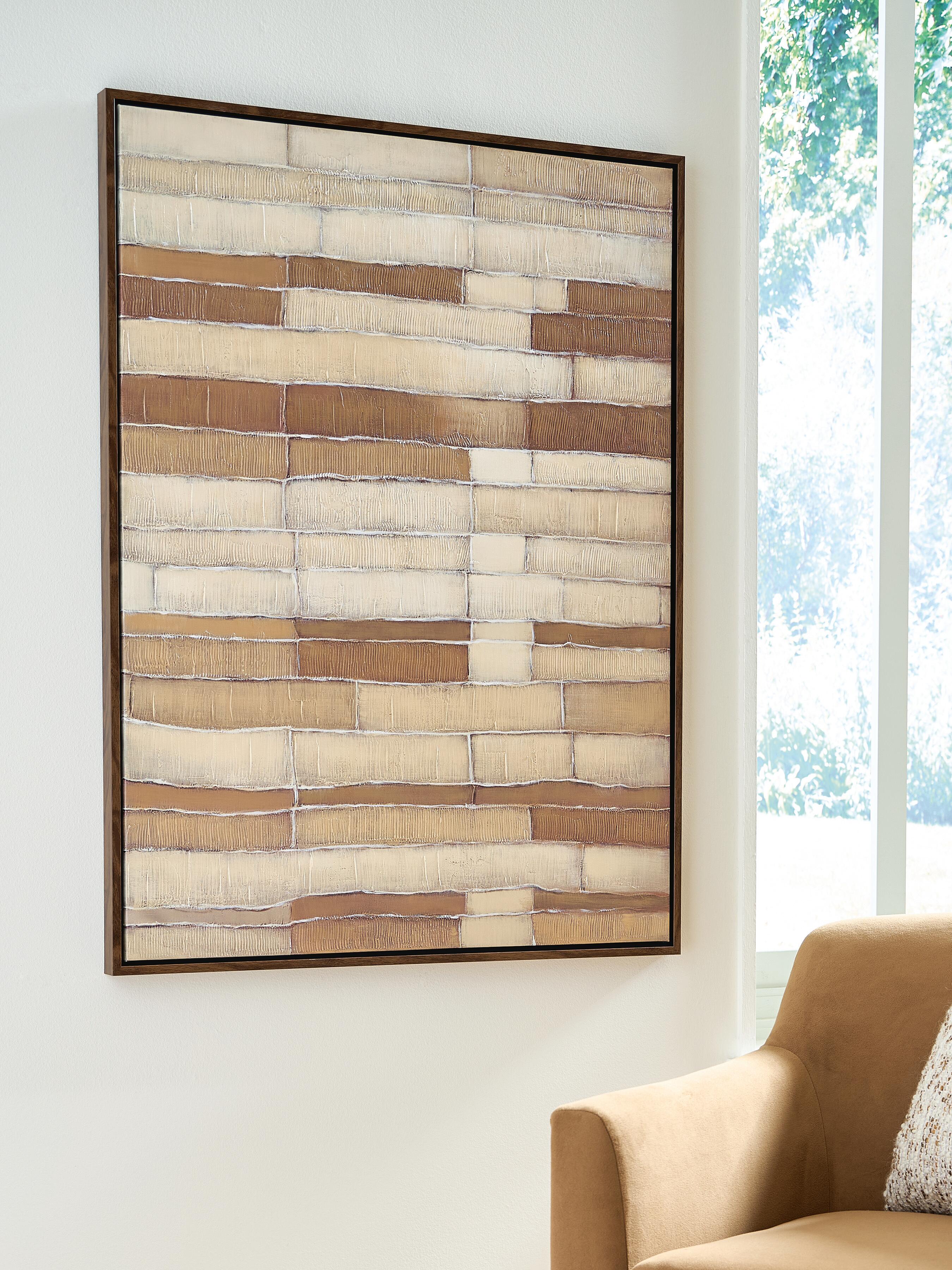 Dar Furniture - Ashley Furniture - Kalanmore Wall Art - Wall Art / Brown/Tan/White - A8000460