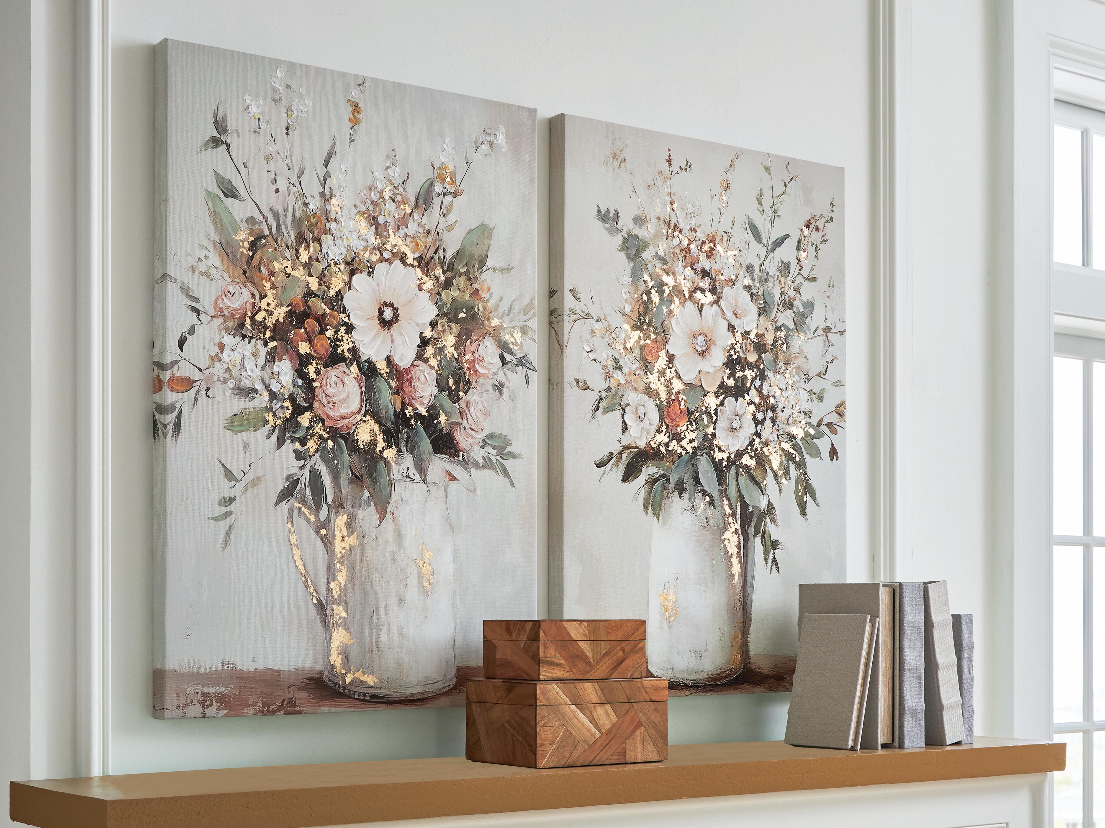Dar Furniture - Ashley Furniture - Faisaldon Wall Art (Set of 2) - Wall Art Set (Set of 2) / Multi - A8000476