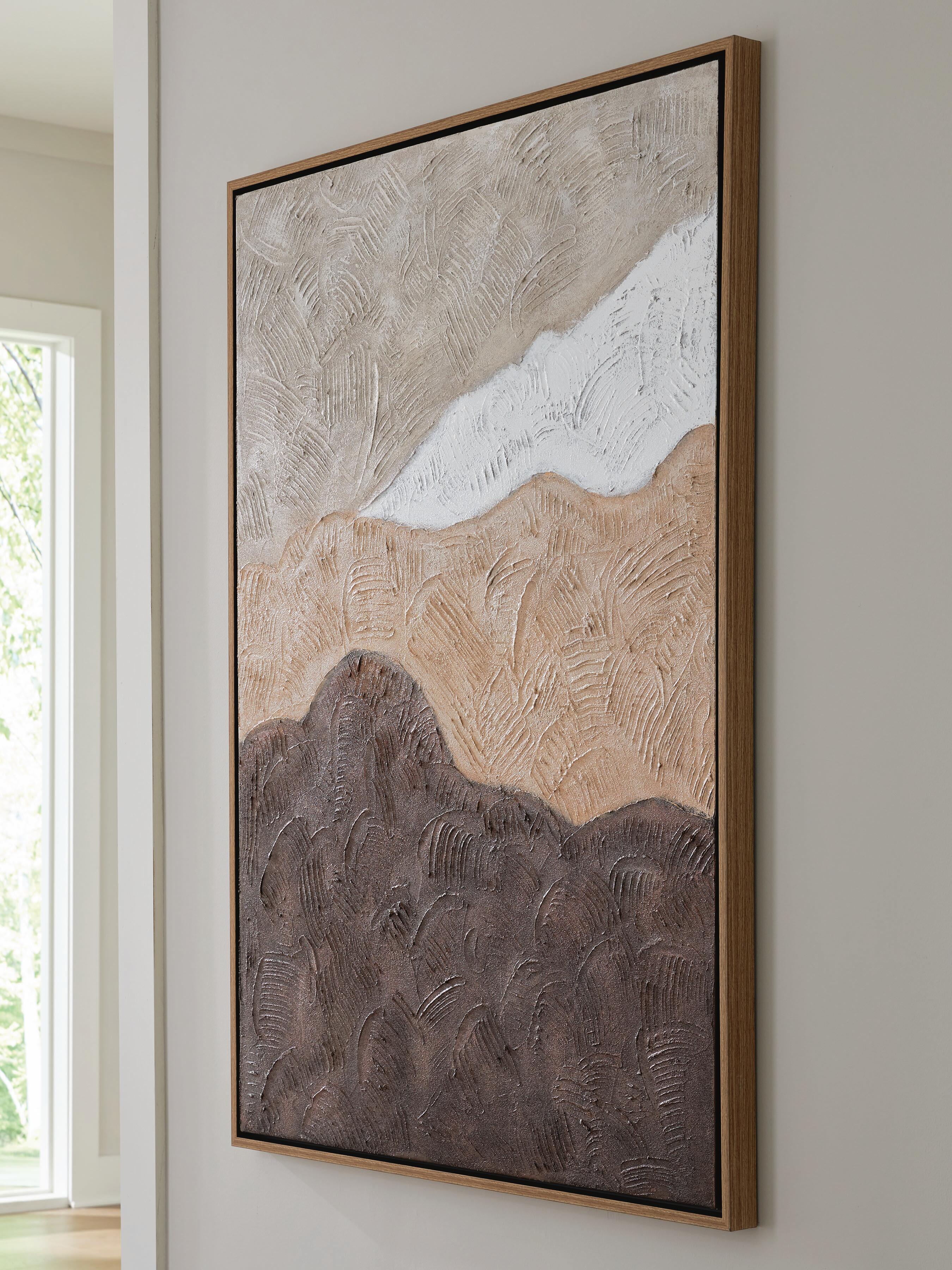 Dar Furniture - Ashley Furniture - Fanthorne Wall Art - Wall Art / Tan/Brown/White - A8000500