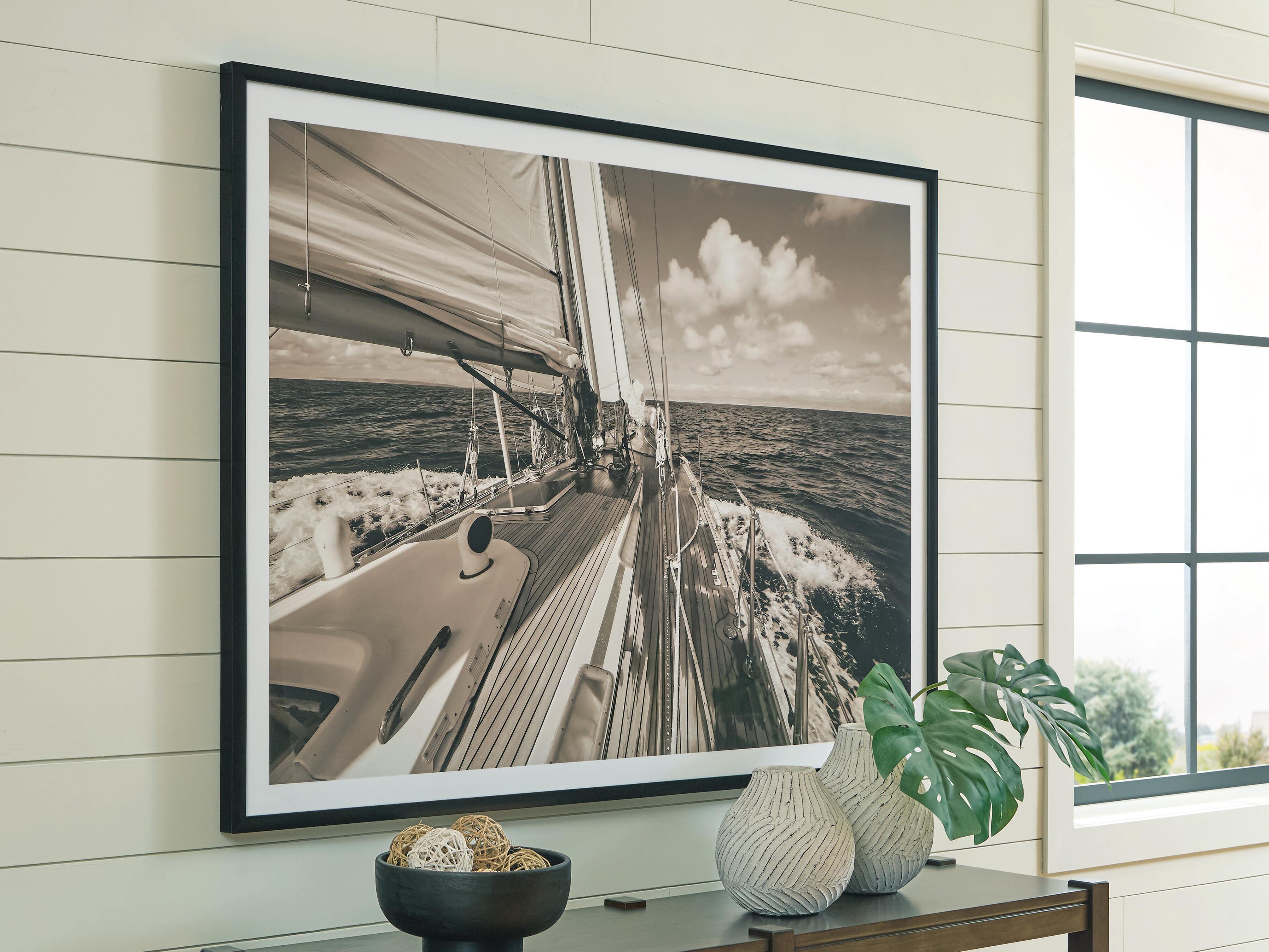 Dar Furniture - Ashley Furniture - Arlanford Wall Art - Wall Art / Sepia - A8000505