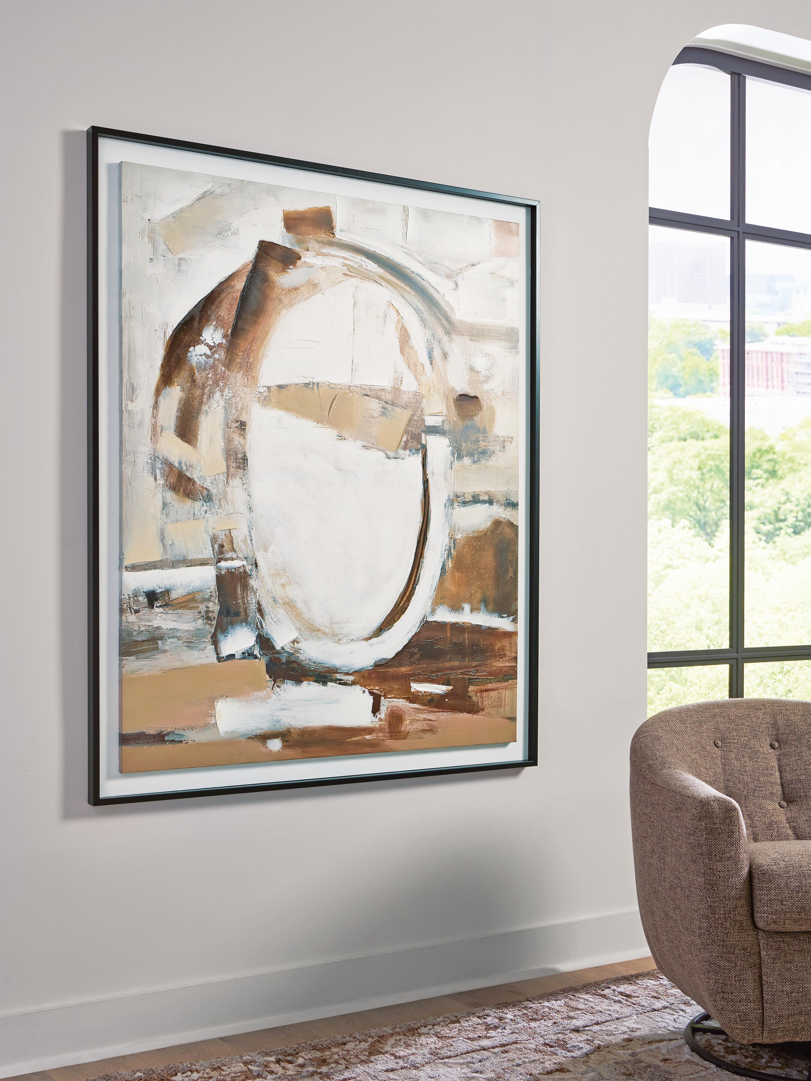 Dar Furniture - Ashley Furniture - Bradlow Wall Art - Wall Art / Brown/White/Black - A8000507