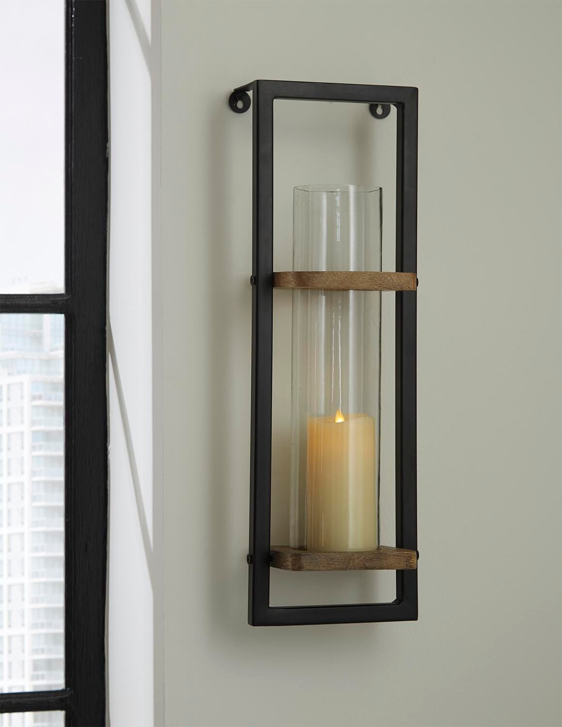 Dar Furniture - Ashley Furniture - Colburn Wall Sconce - Wall Sconce / Natural/Black - A8010171