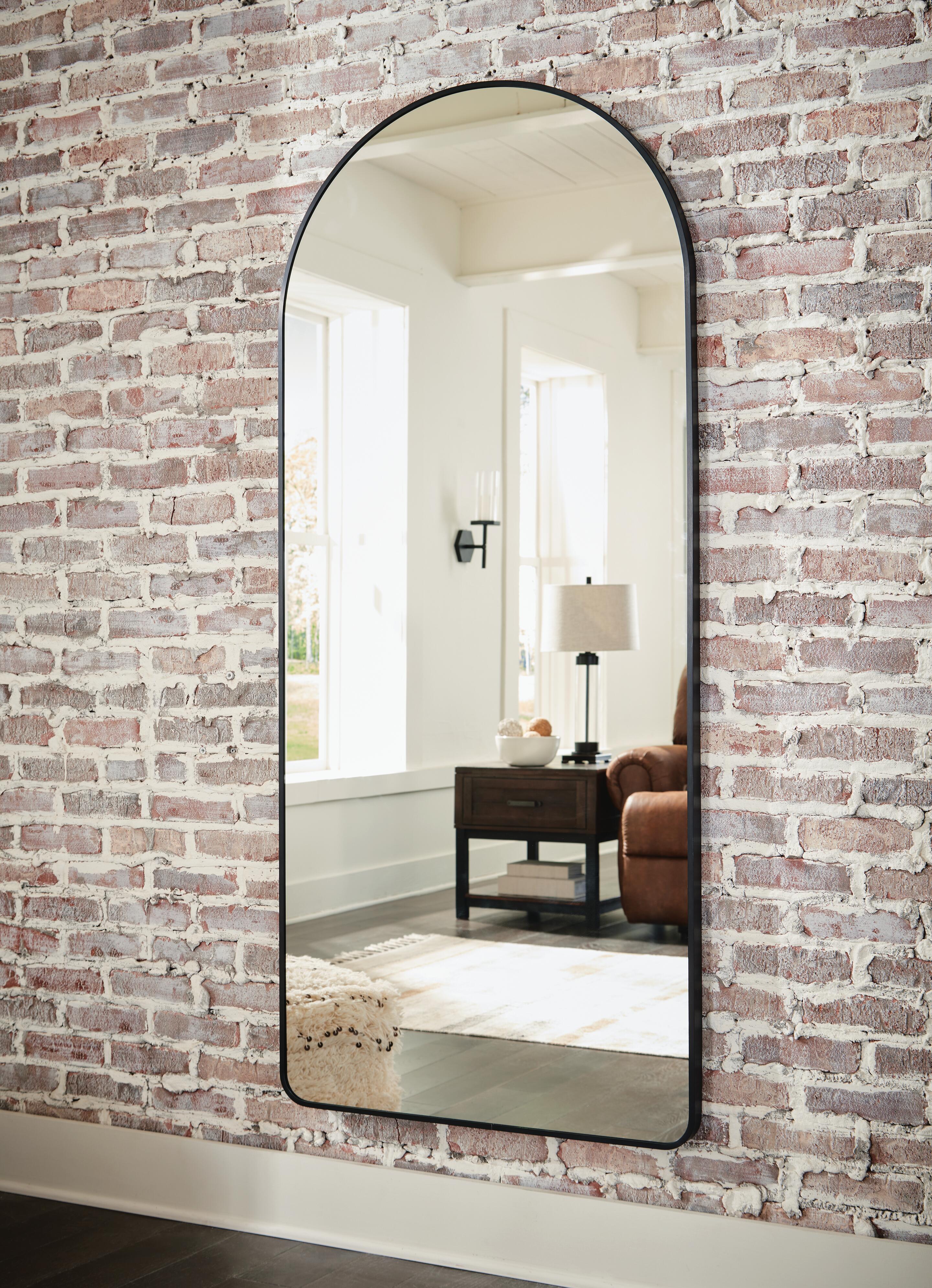 Dar Furniture - Ashley Furniture - Sethall Floor Mirror - Floor Mirror / Black - A8010307