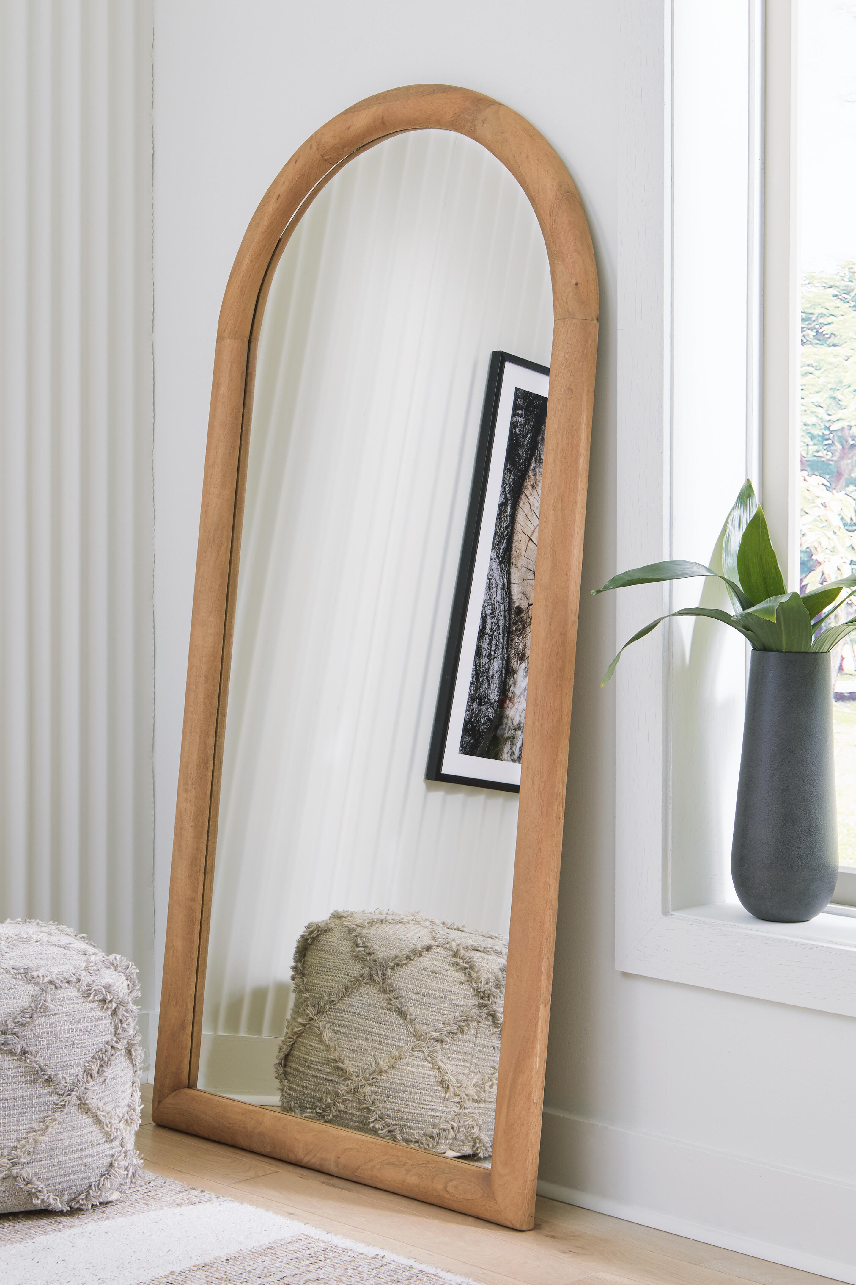 Dar Furniture - Ashley Furniture - Dairville Floor Mirror - Floor Mirror / Brown - A8010323