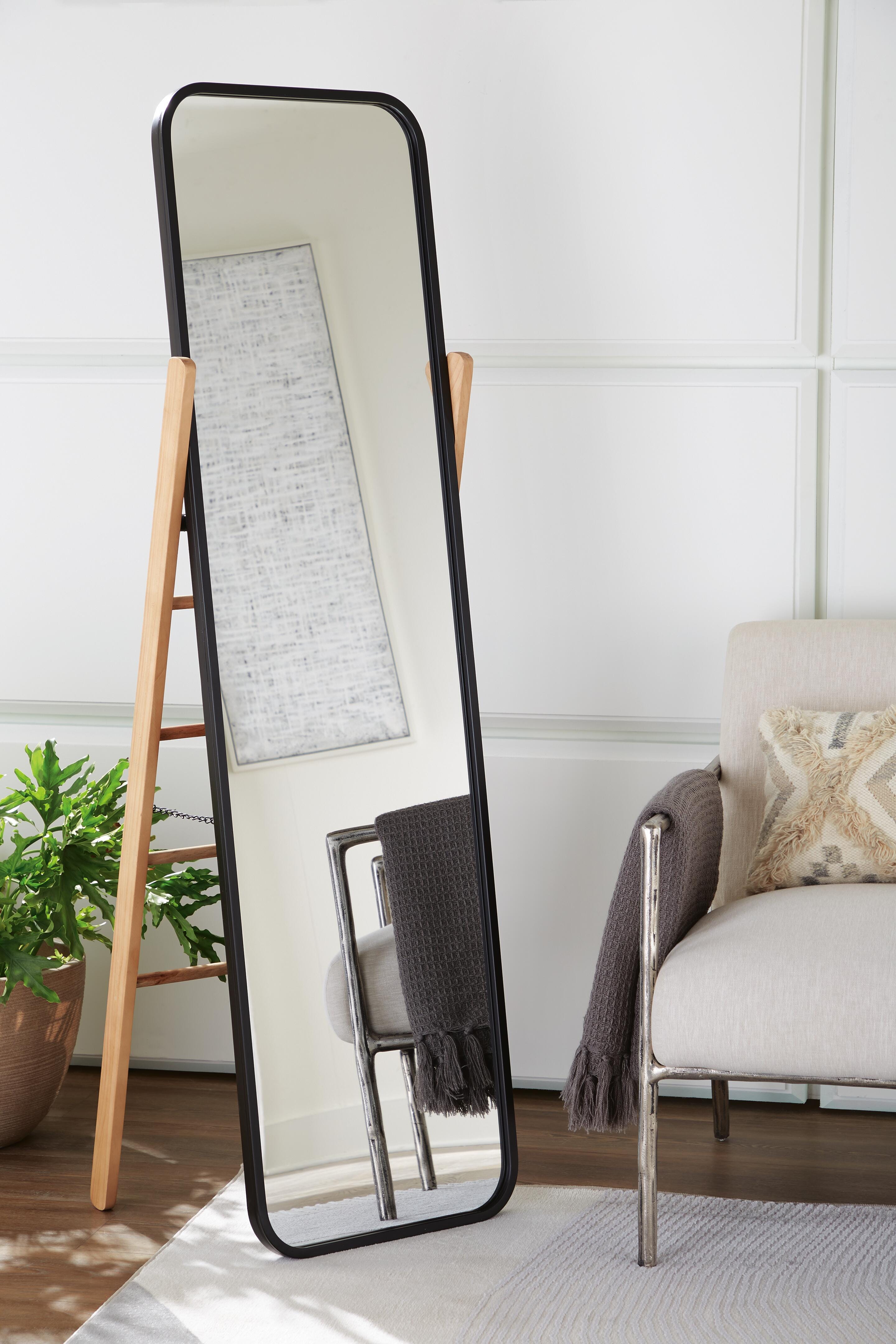 Dar Furniture - Ashley Furniture - Bronick Floor Mirror - Floor Mirror / Black/Brown - A8010342