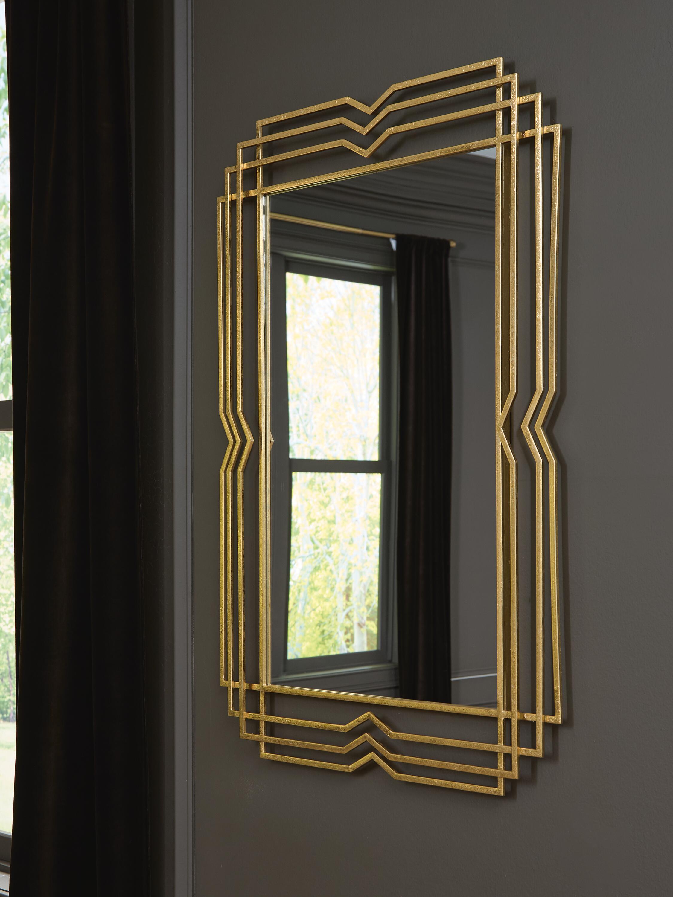 Dar Furniture - Ashley Furniture - Claybrook Accent Mirror - Accent Mirror / Gold Finish - A8010349