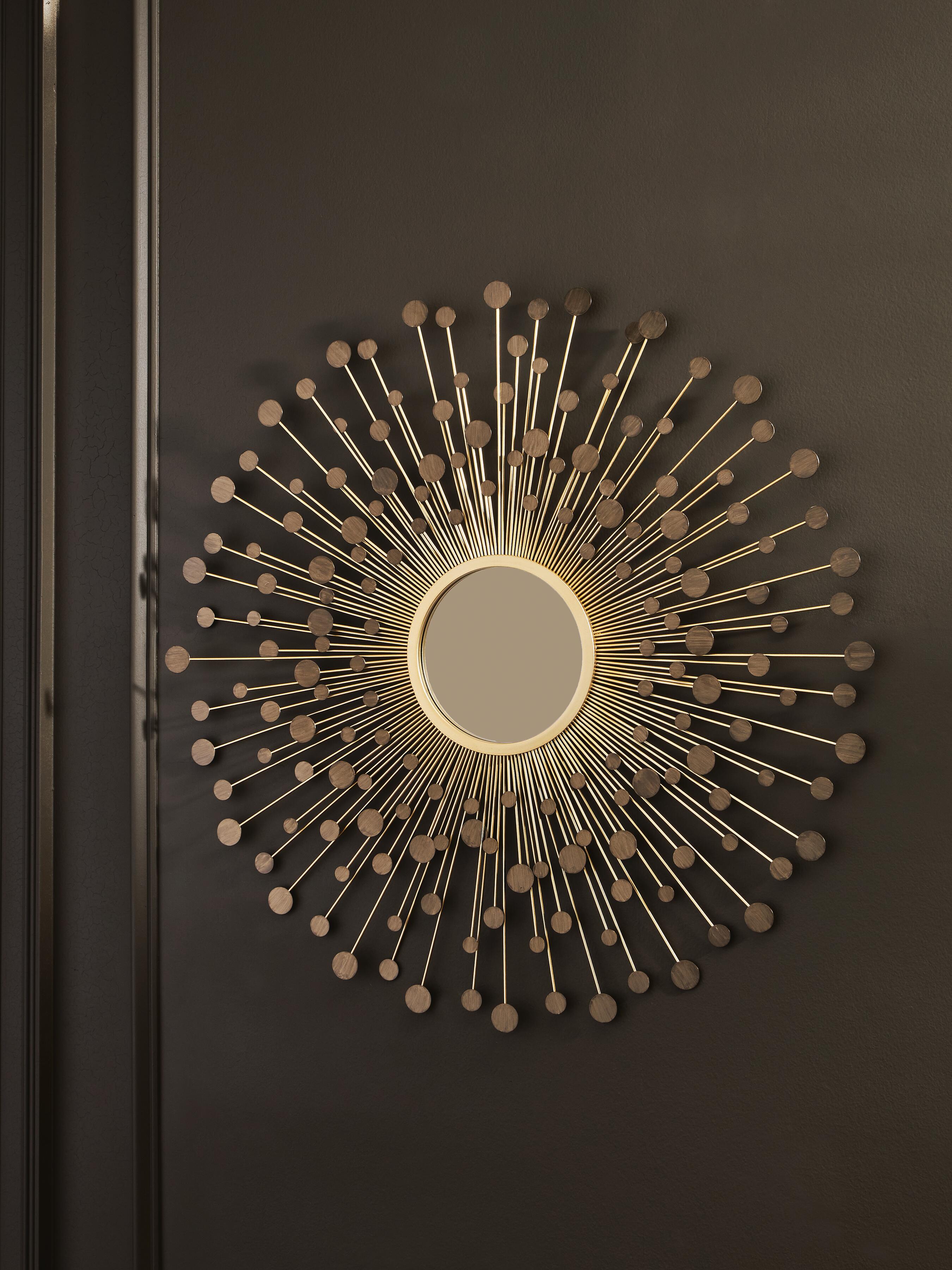 Dar Furniture - Ashley Furniture - Morwenna Accent Mirror - Accent Mirror / Bronze/Gold Finish - A8010392