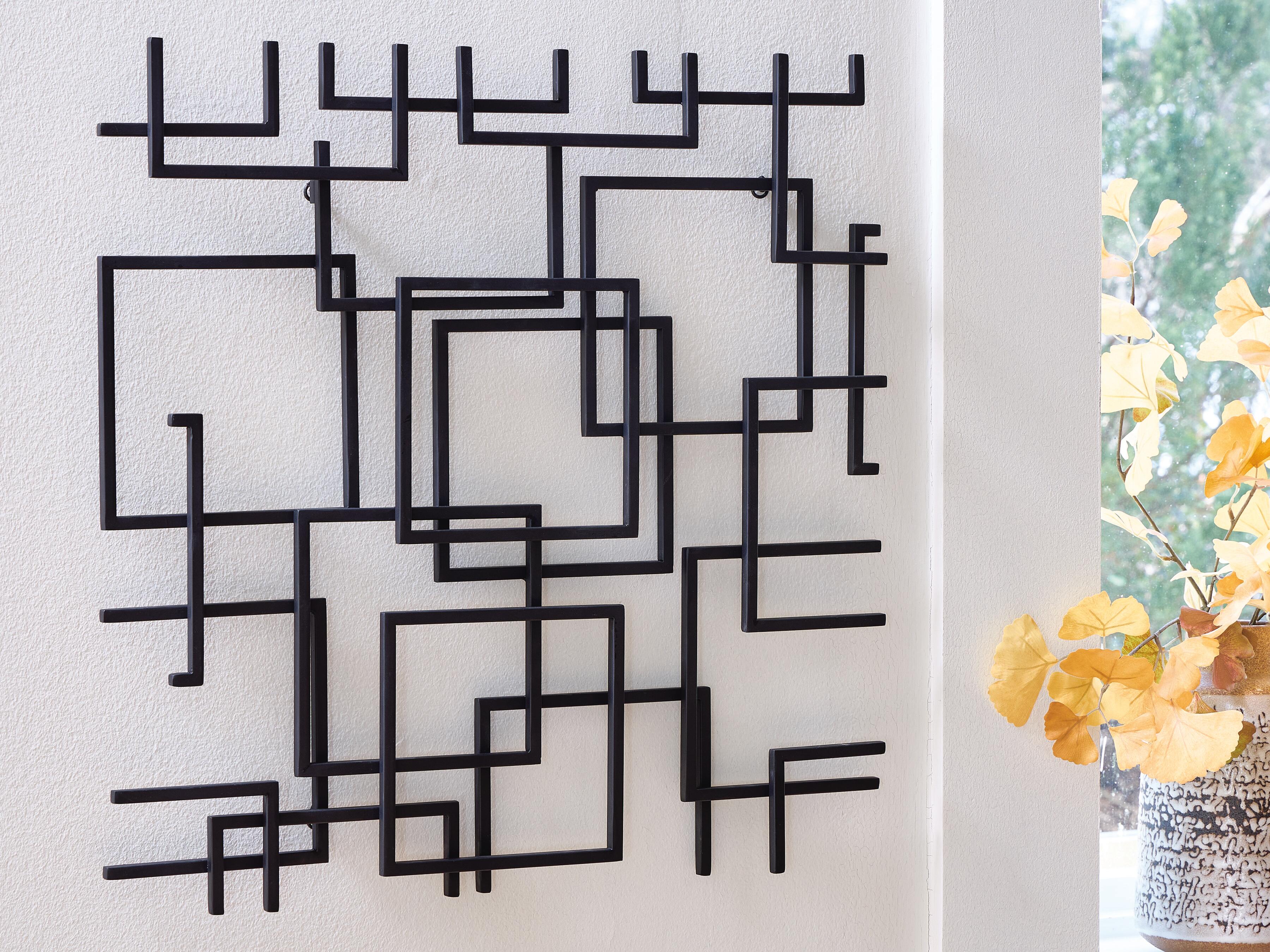 Dar Furniture - Ashley Furniture - Aadanton Wall Decor - Wall Decor / Black - A8010400