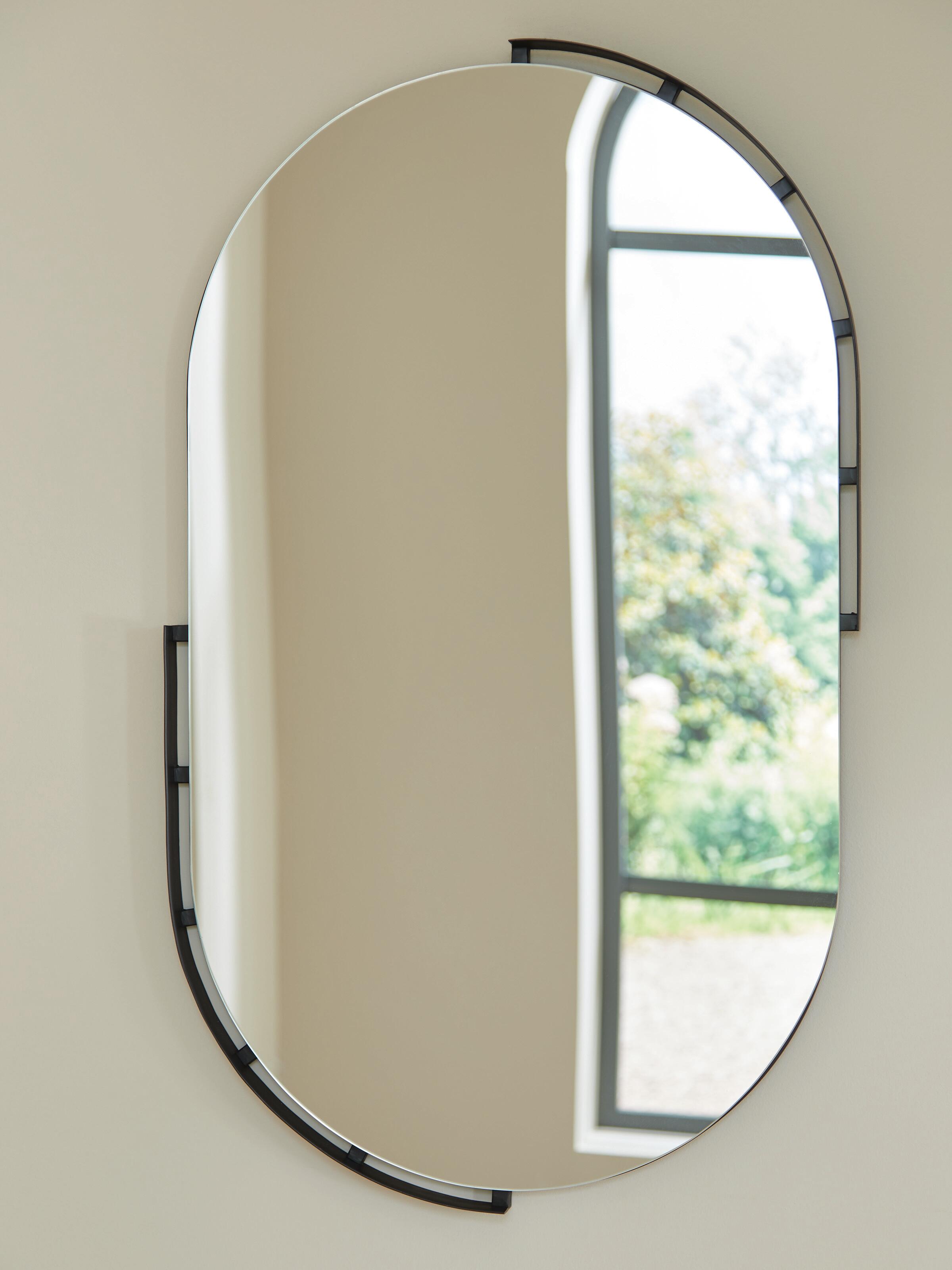Dar Furniture - Ashley Furniture - Valkings Accent Mirror - Accent Mirror / Black - A8010403