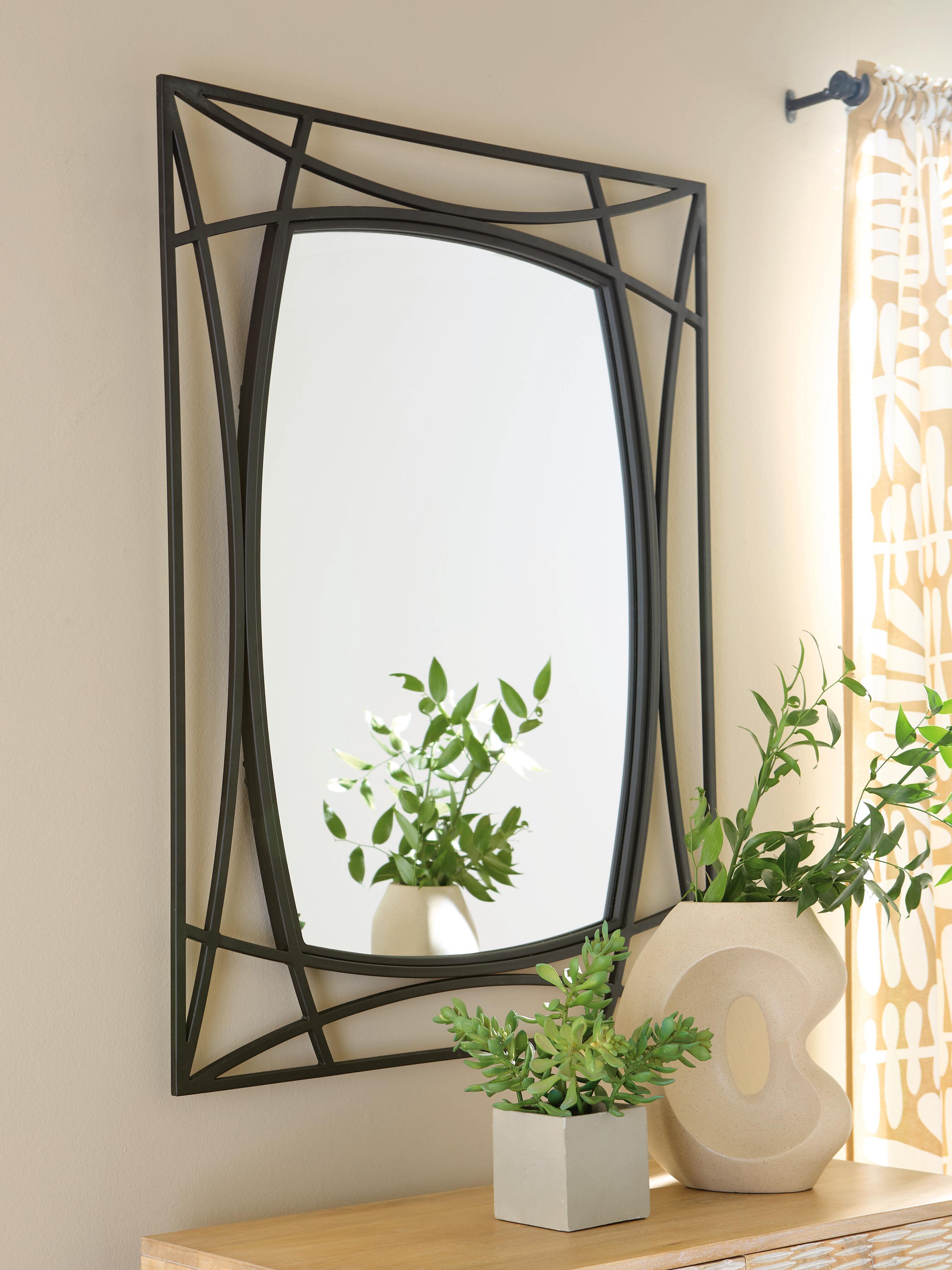 Dar Furniture - Ashley Furniture - Freenville Accent Mirror - Accent Mirror / Black - A8010408
