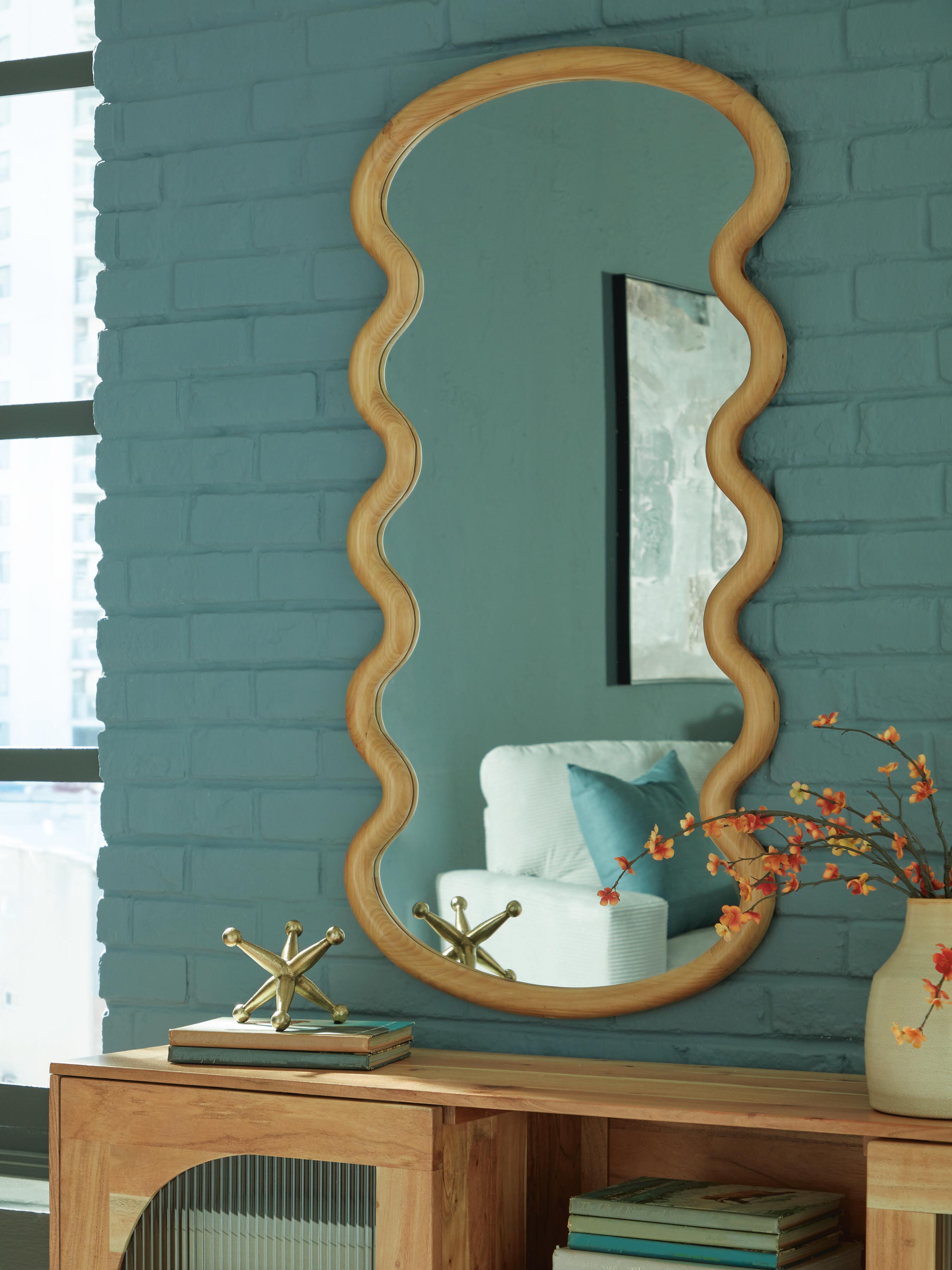 Dar Furniture - Ashley Furniture - Serendis Accent Mirror - Accent Mirror / Brown - A8010412