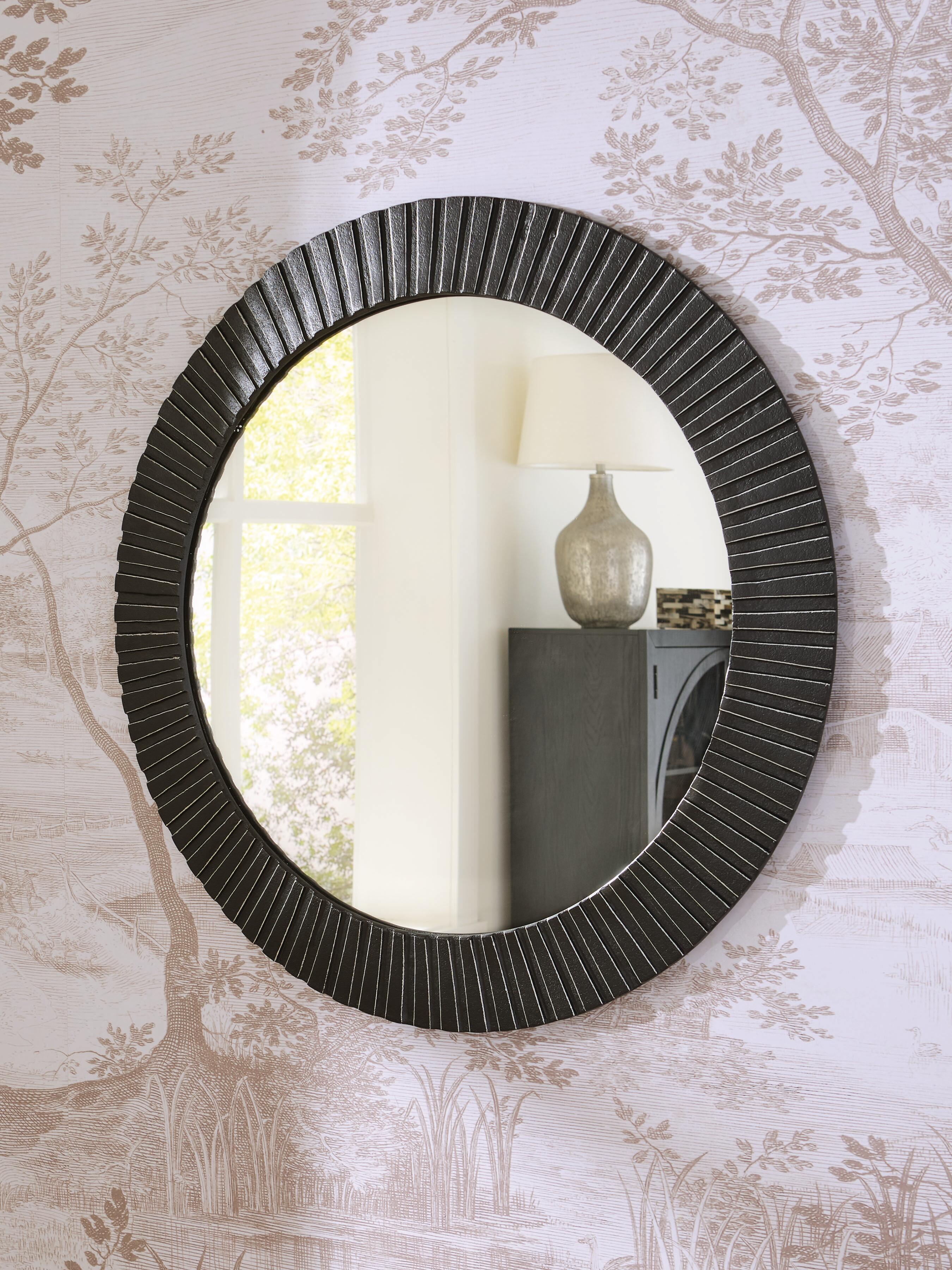 Dar Furniture - Ashley Furniture - Ozias Accent Mirror - Accent Mirror / Black - A8010417