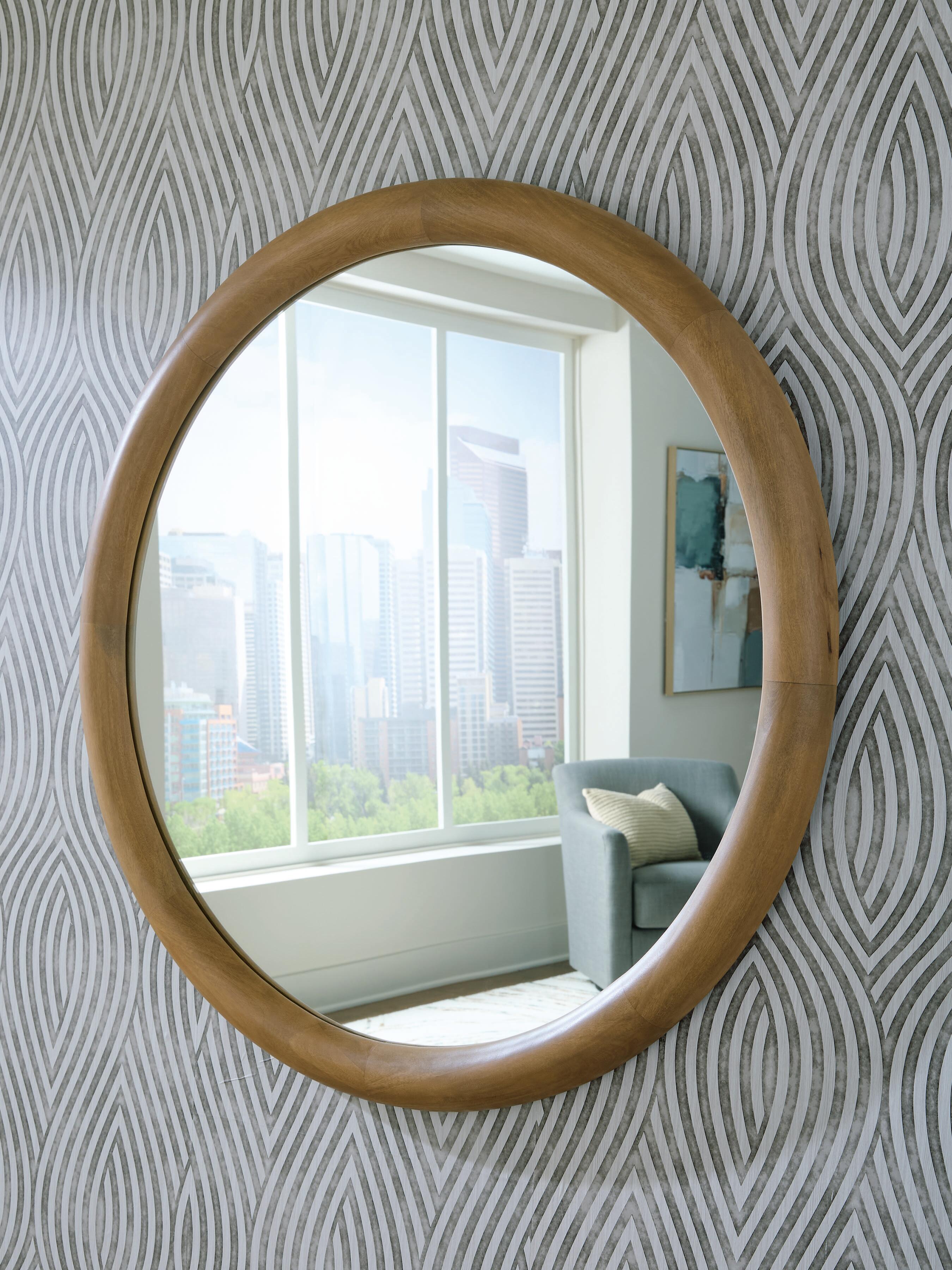 Dar Furniture - Ashley Furniture - Yadiel Accent Mirror - Accent Mirror / Brown - A8010426