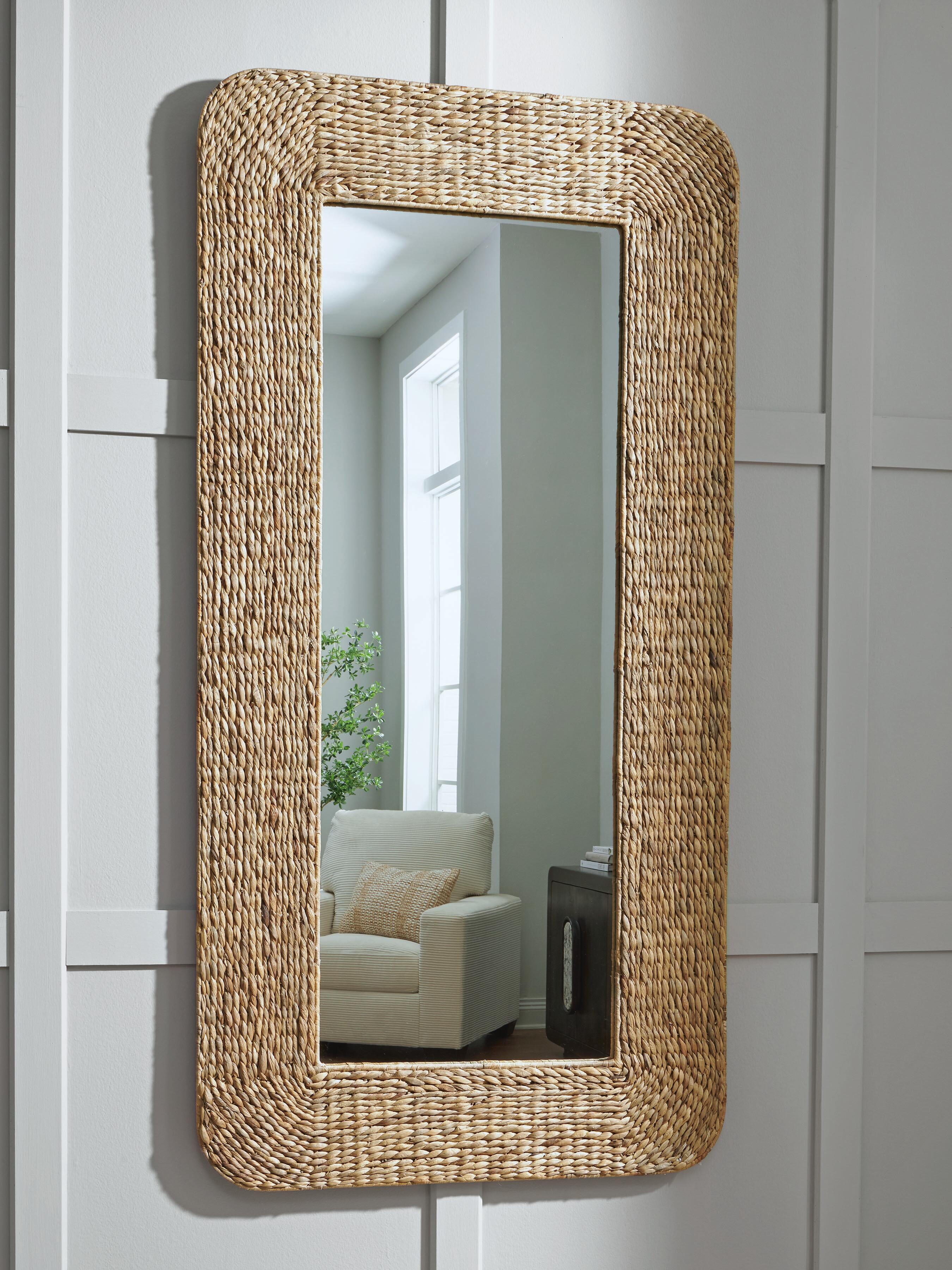 Dar Furniture - Ashley Furniture - Norigan Floor Mirror - Floor Mirror / Natural - A8010438