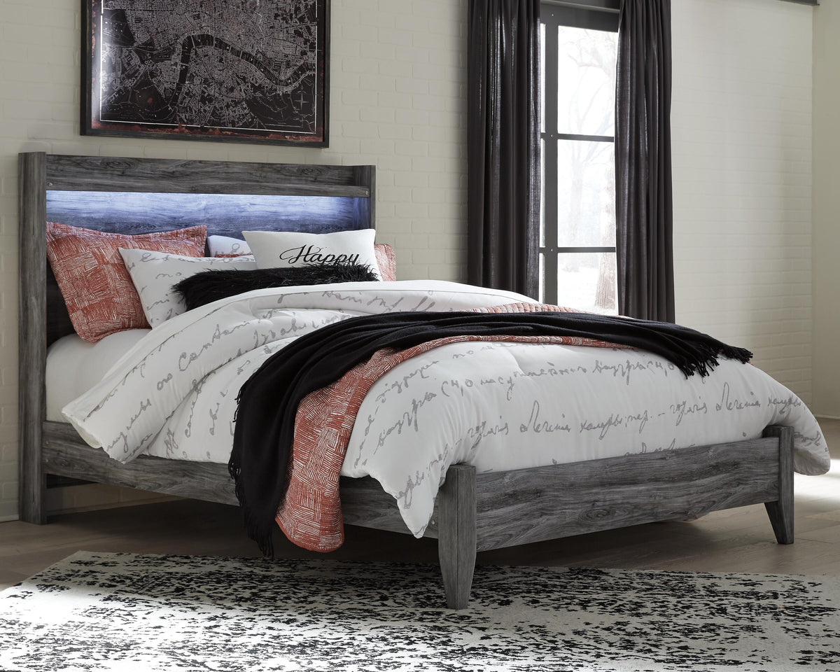 Dar Furniture - Ashley Furniture - Baystorm Queen Panel Bed - Queen Panel Bed / Gray - B221B2