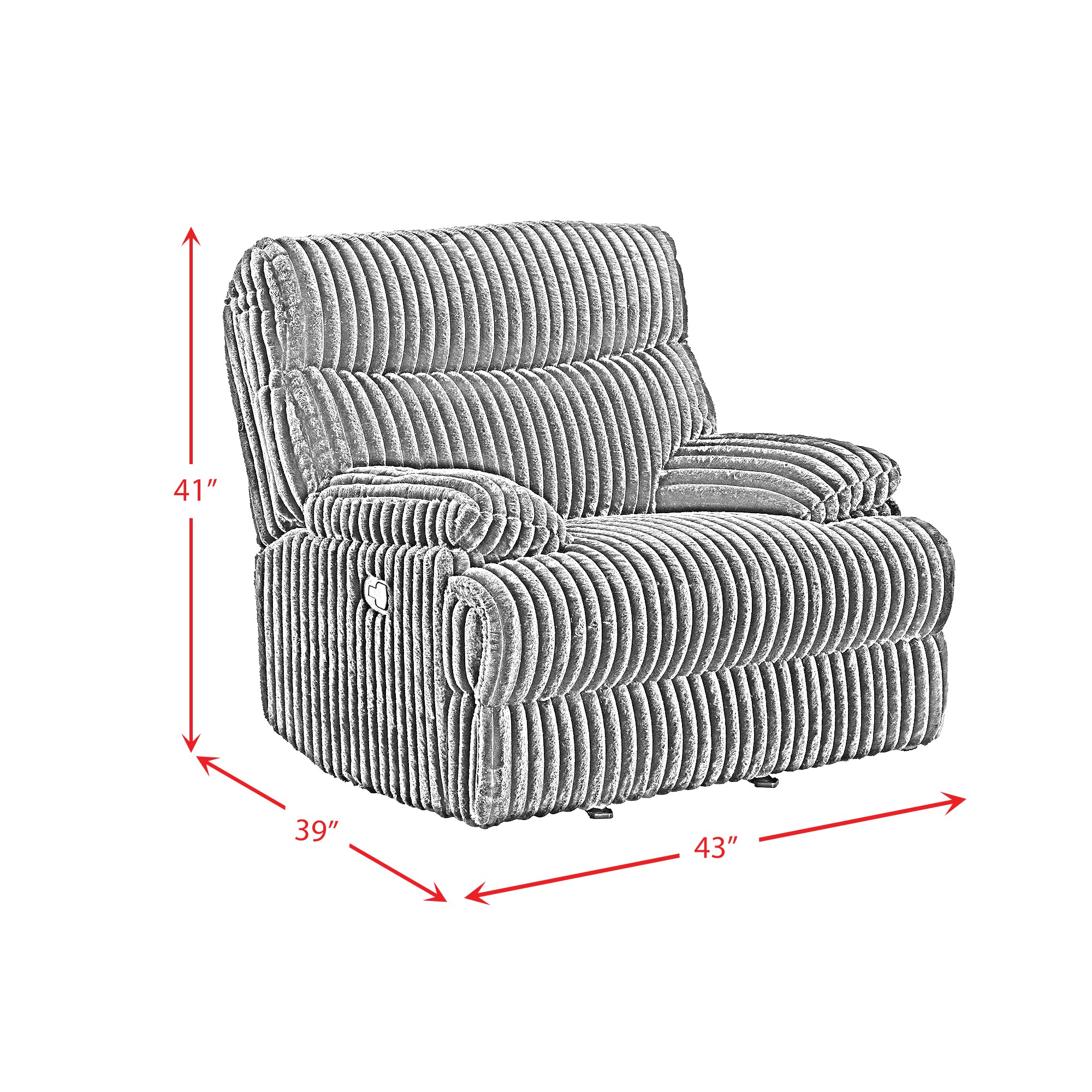 Admiral Motion Recliner in Masis Black