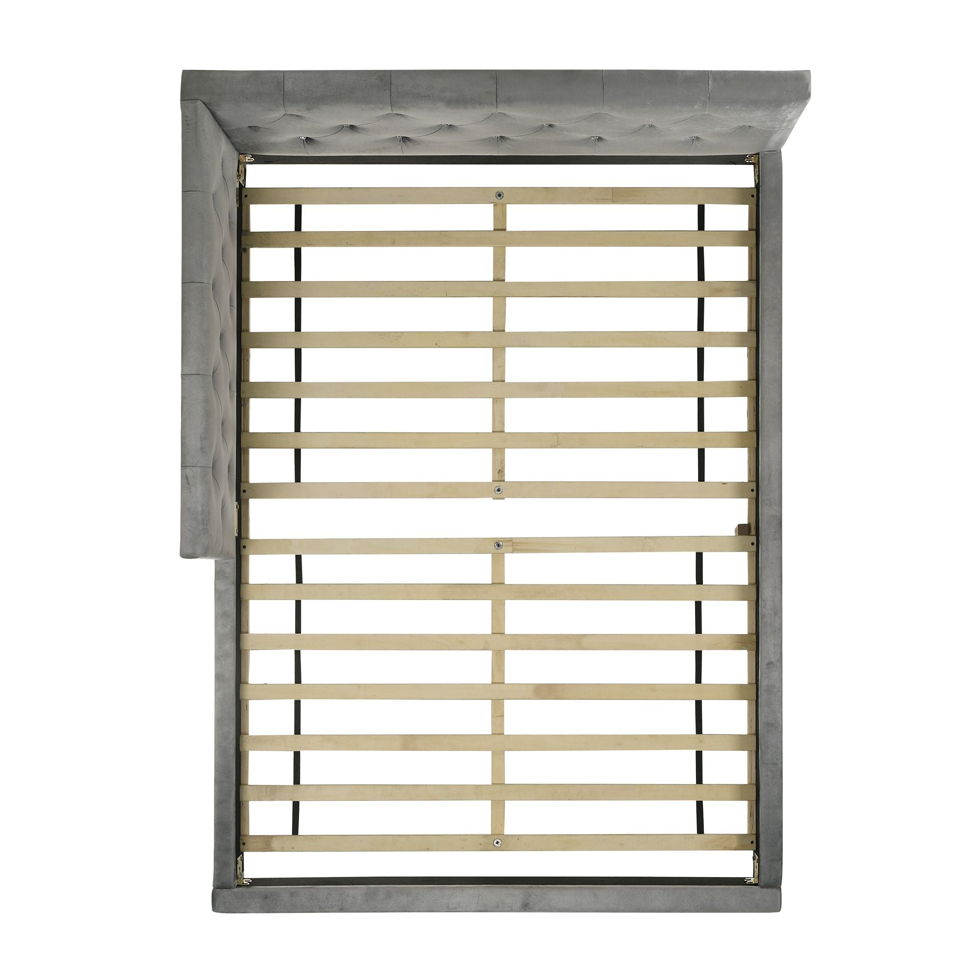 Amberley Full UPH Corner Bed with LED and USB in Grey