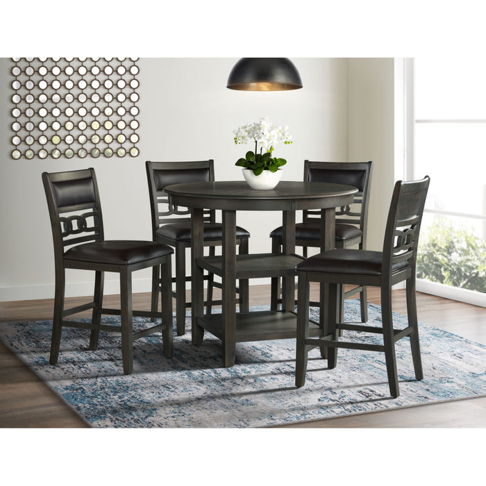 Amherst Counter Table w/Wood Leg Grey Finish