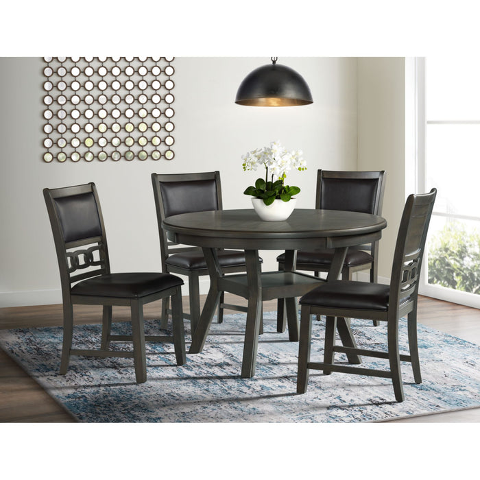 Amherst Dining Table w/Wood Leg Grey Finish