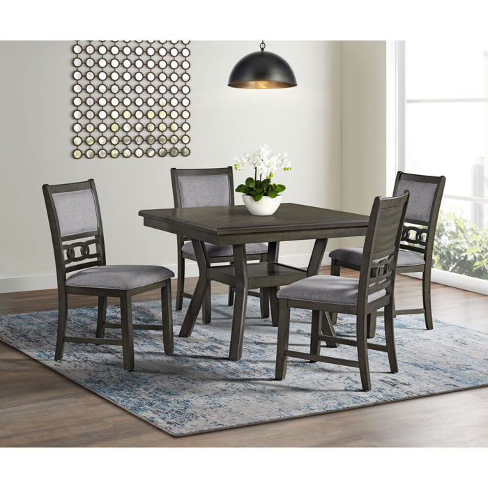 Amherst Dining Side Chair W/Fabric Cushion Side Stretcher Grey Finish (2 Per Pack)