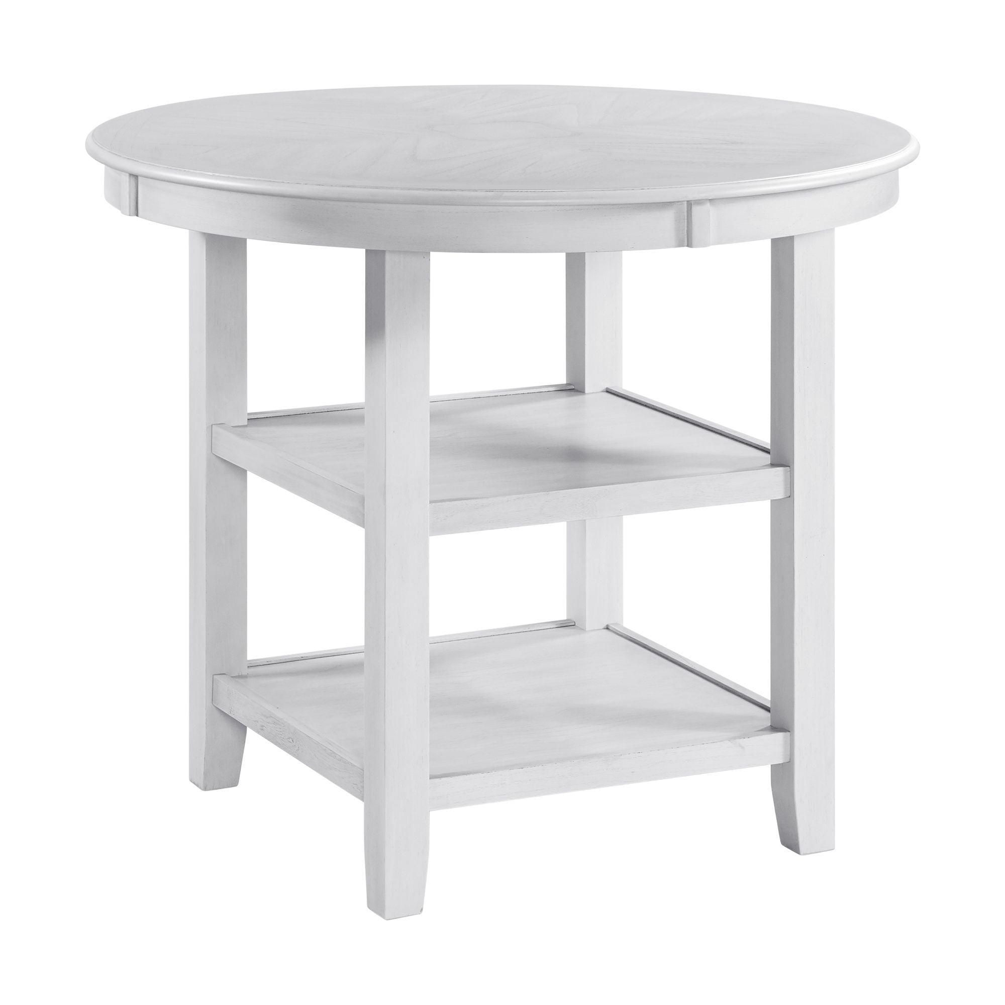 Amherst Counter Table w/Wood Leg White Finish