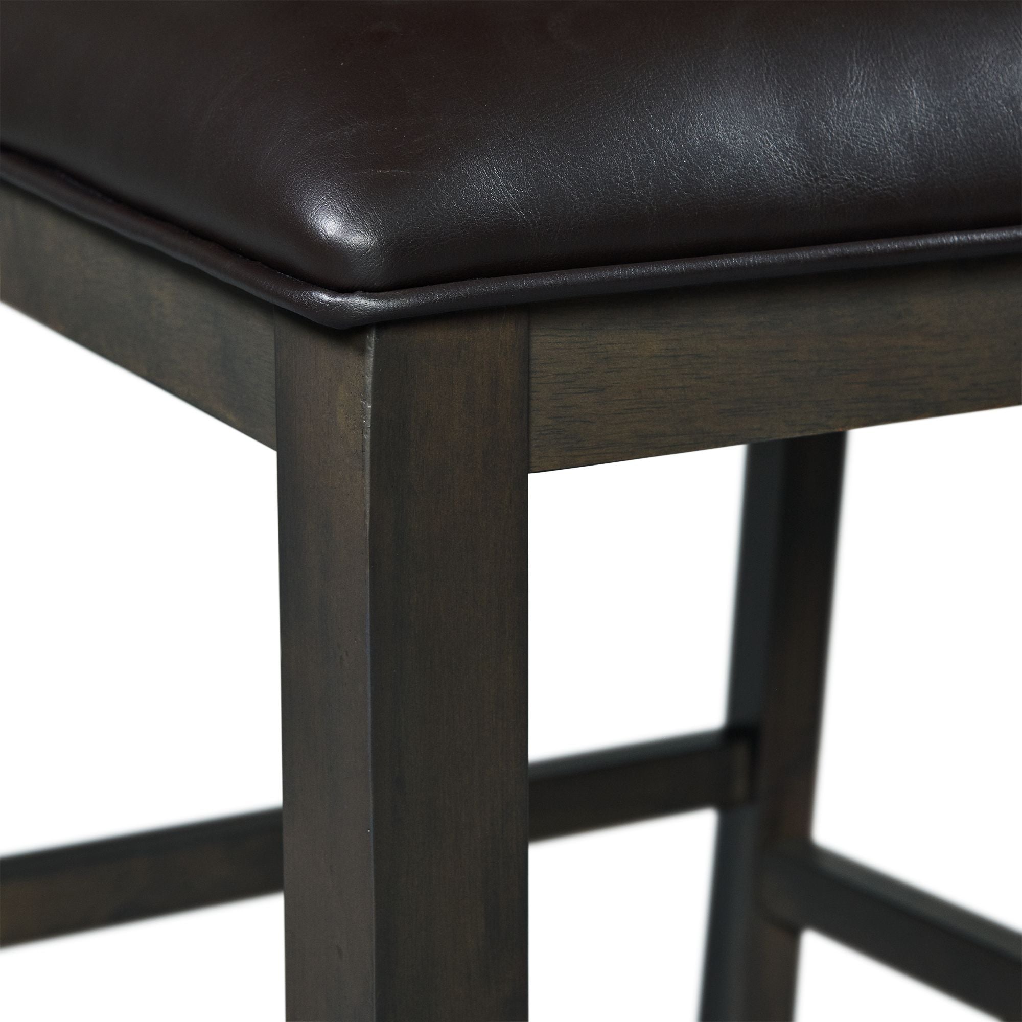Amherst Counter Side Chair W/PU Cushion Grey Finish (2 Per Pack)