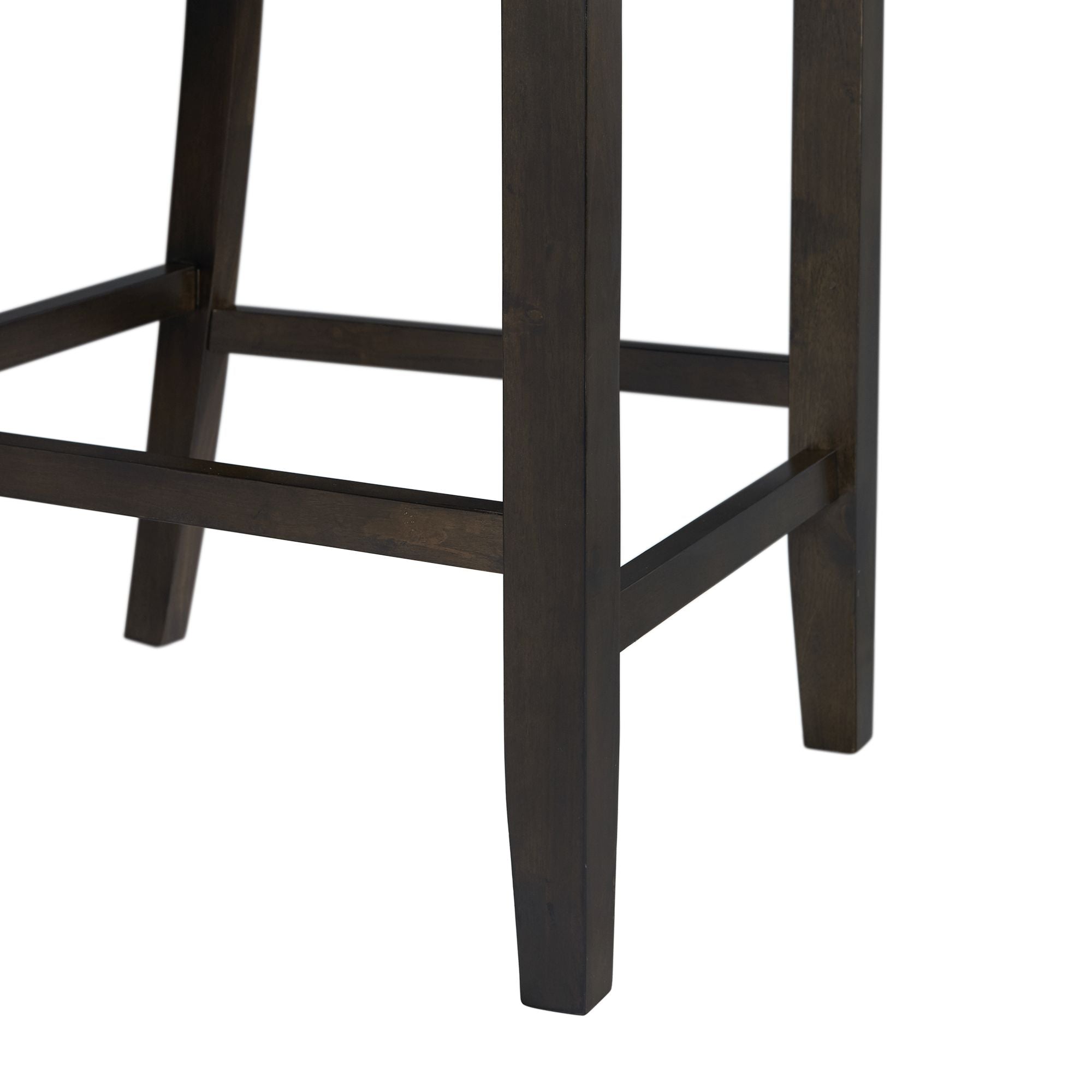 Amherst Counter Height 5PC Dining Set-Table and Four Faux Leather Side Chairs in Walnut