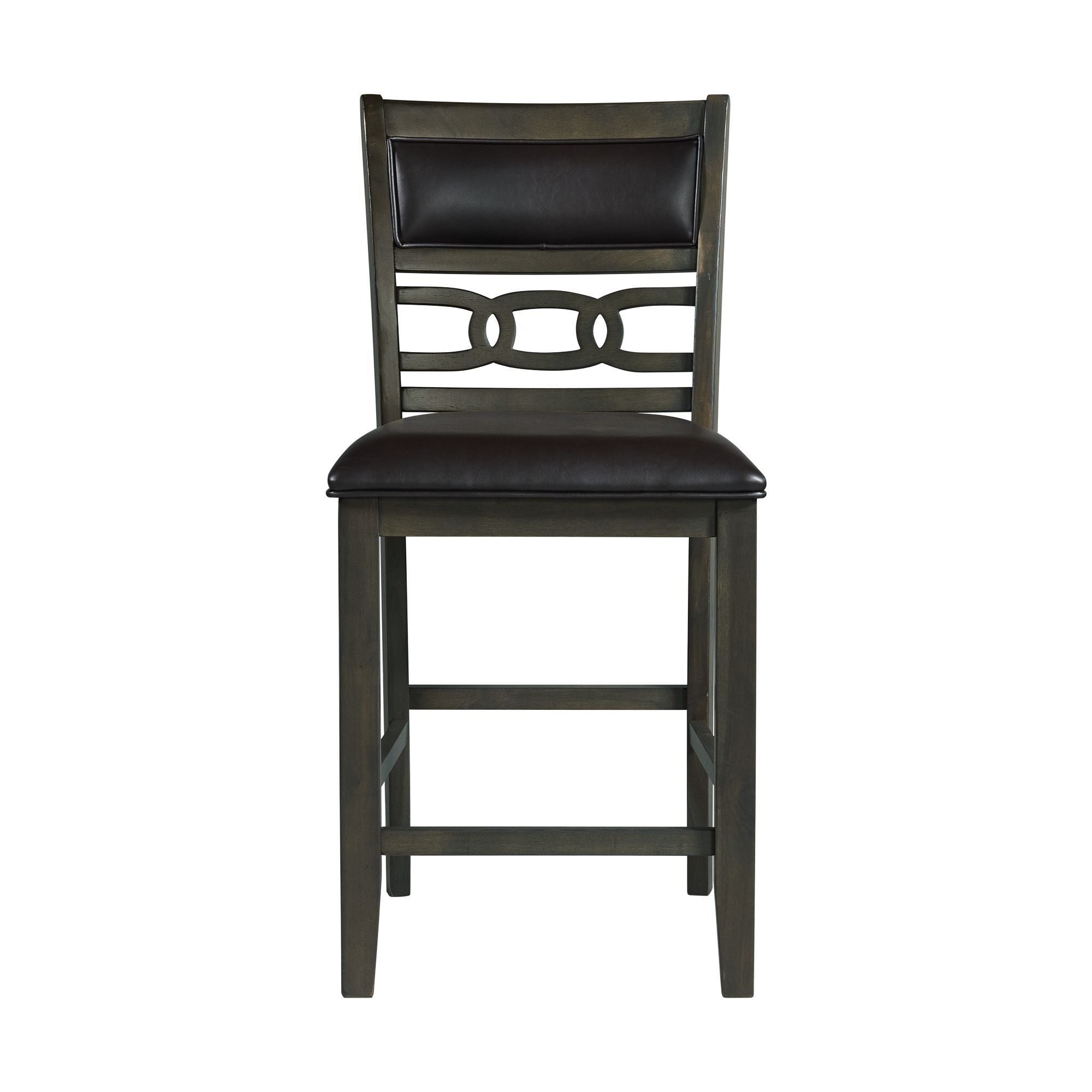 Amherst Counter Side Chair W/PU Cushion Grey Finish (2 Per Pack)