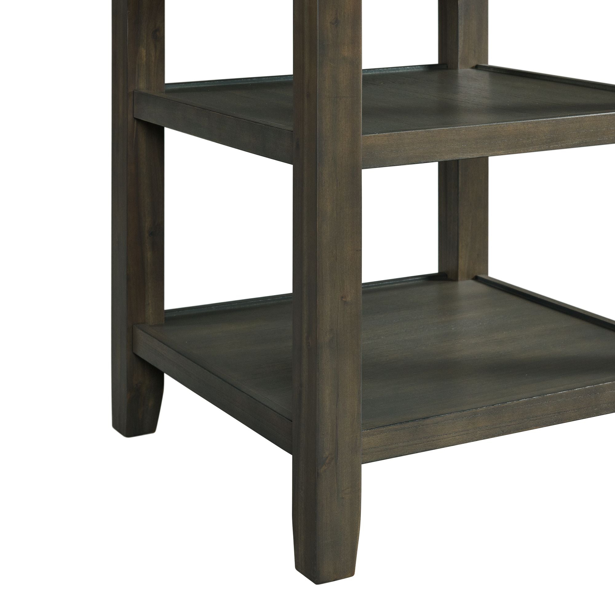 Amherst Counter Table w/Wood Leg Grey Finish