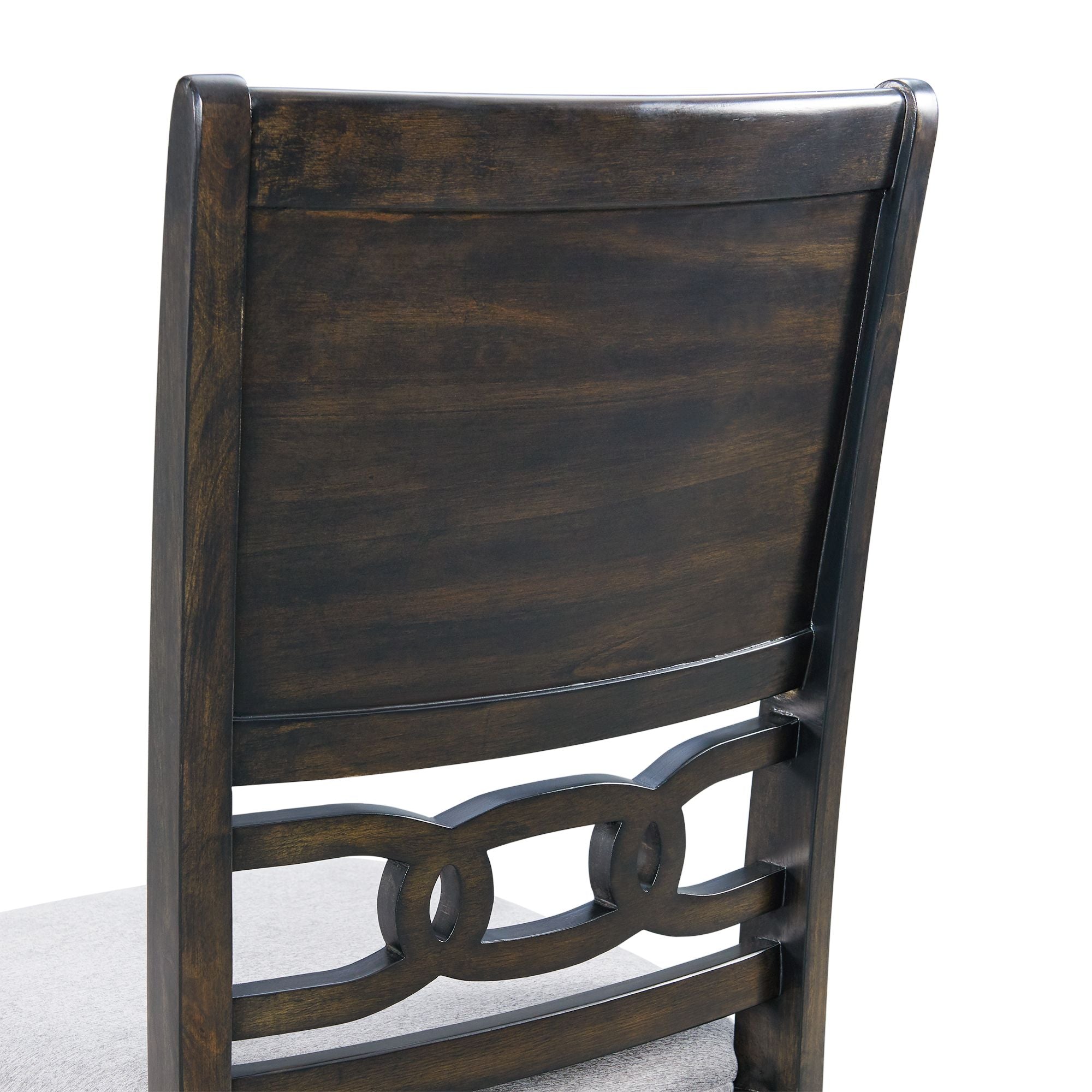 Amherst Dining Side Chair W/Fabric Cushion Dark Finish (2 Per Pack)
