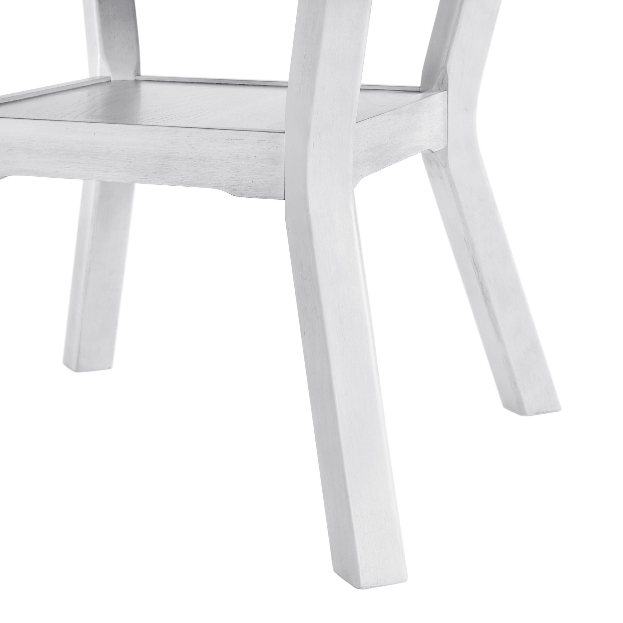 Amherst Dining Table w/Wood Leg White Finish