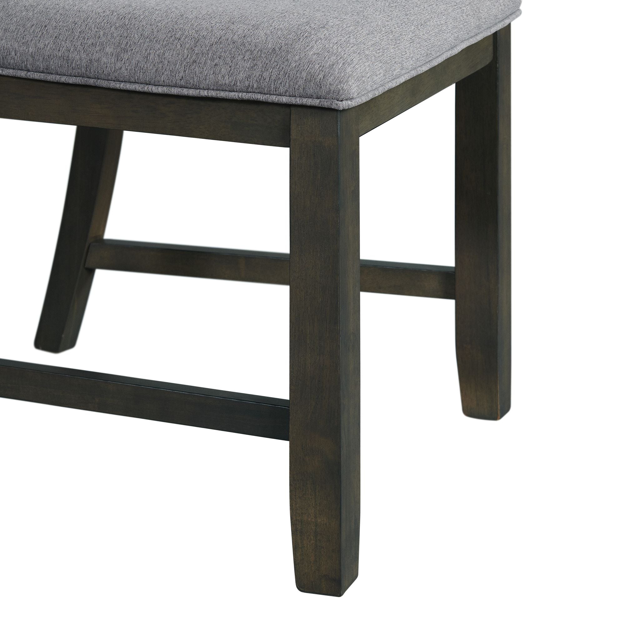 Amherst Dining Side Chair W/Fabric Cushion Side Stretcher Grey Finish (2 Per Pack)