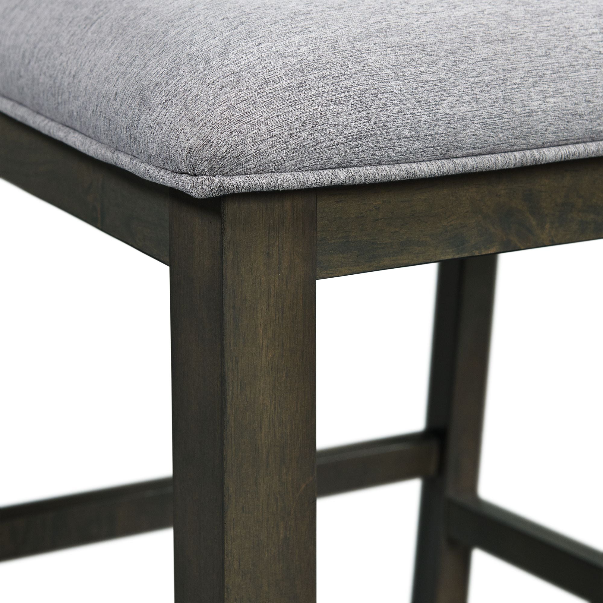 Amherst Dining Side Chair W/Fabric Cushion Side Stretcher Grey Finish (2 Per Pack)