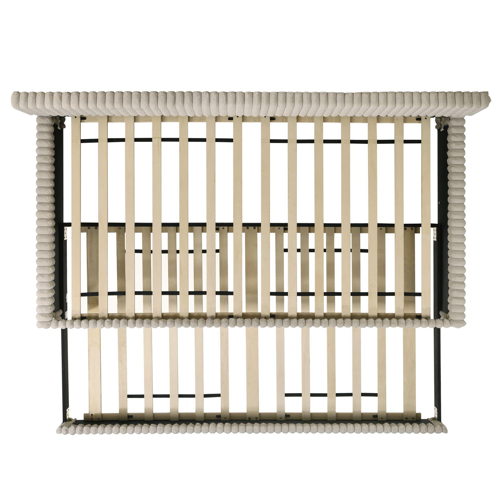 Arden Twin Daybed with Trundle in Corduroy Beige