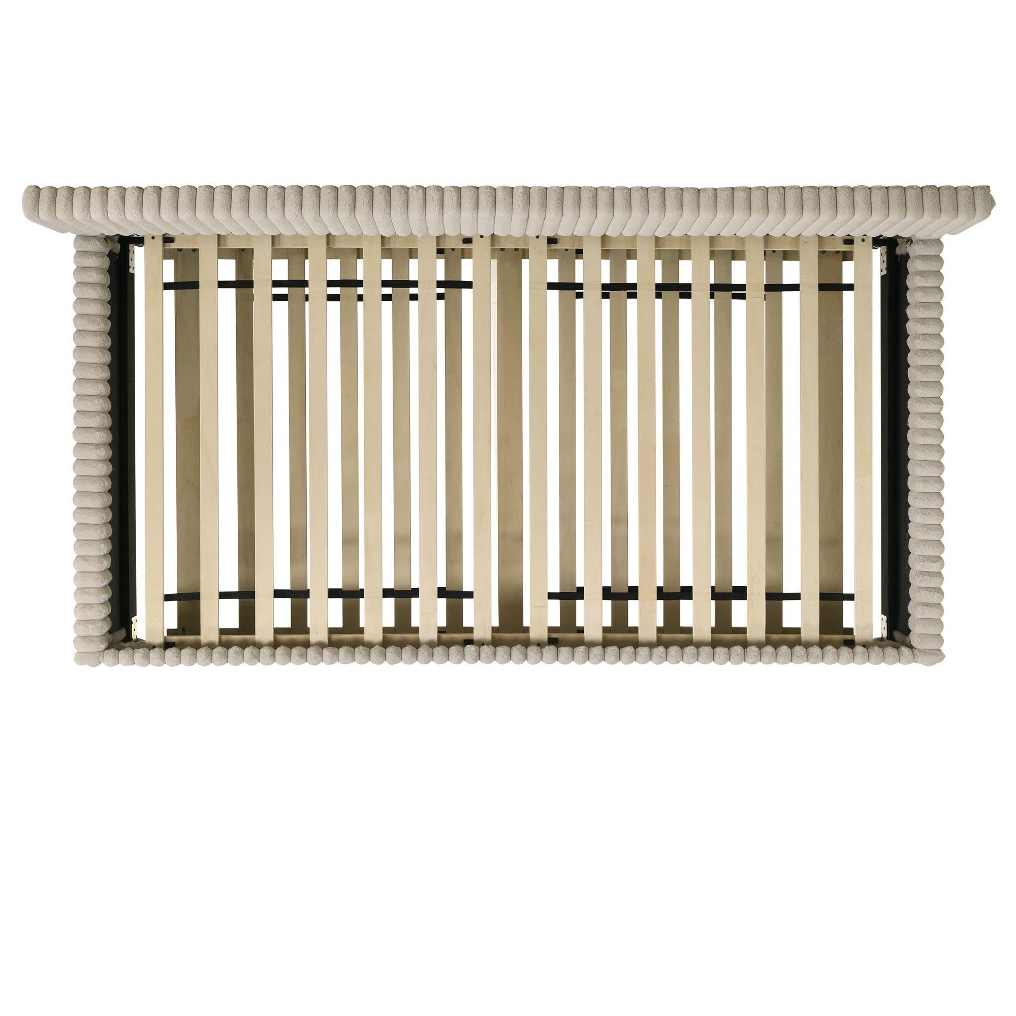 Arden Twin Daybed with Trundle in Corduroy Beige