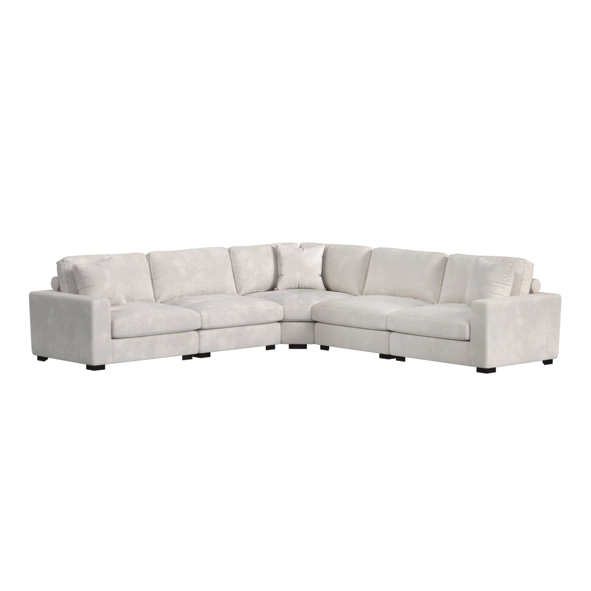 Arizona Modular LHF Armchair with 1 pillow 20" in Steno Beige