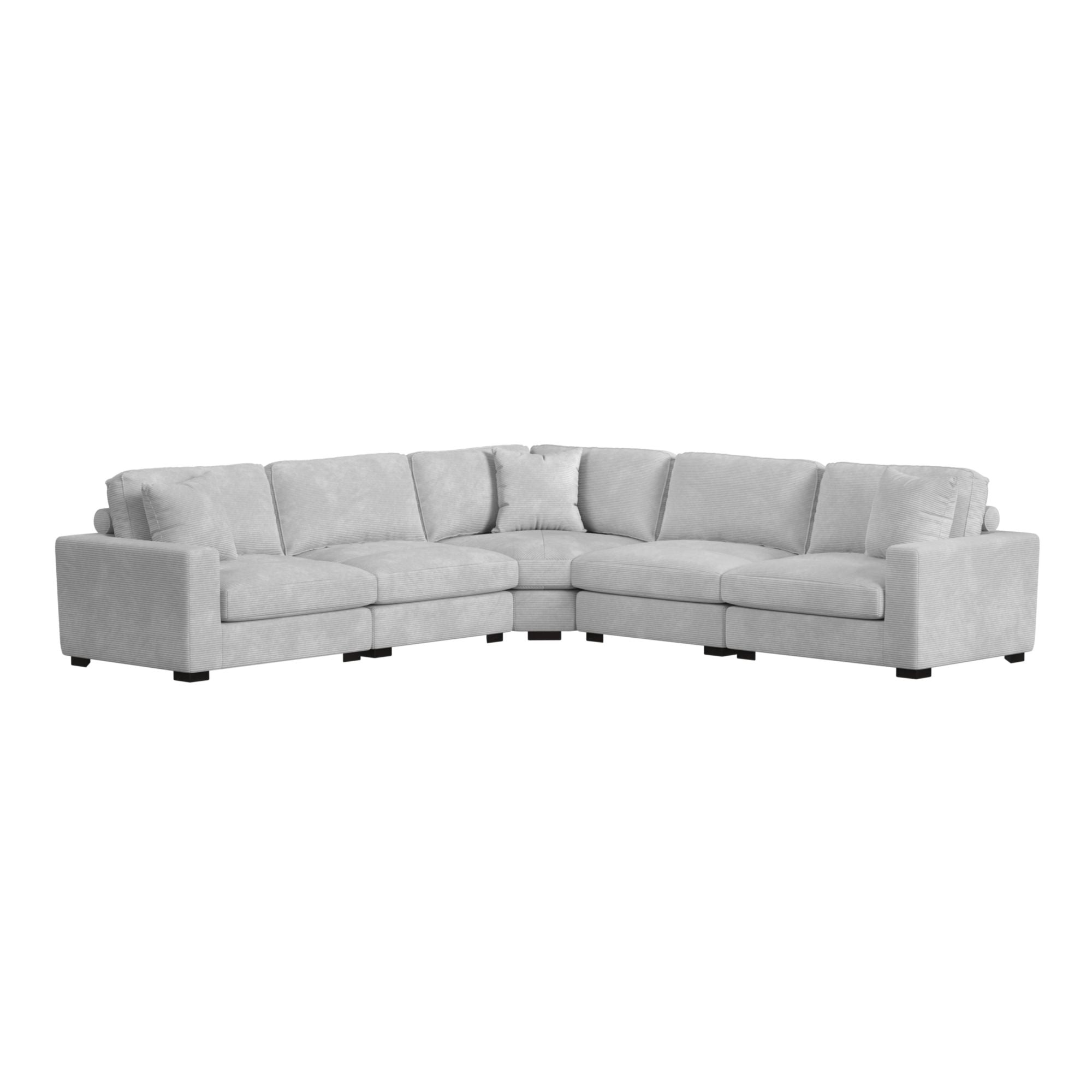 Arizona Modular Wedge with 1 pillow 20" in Steno Stone